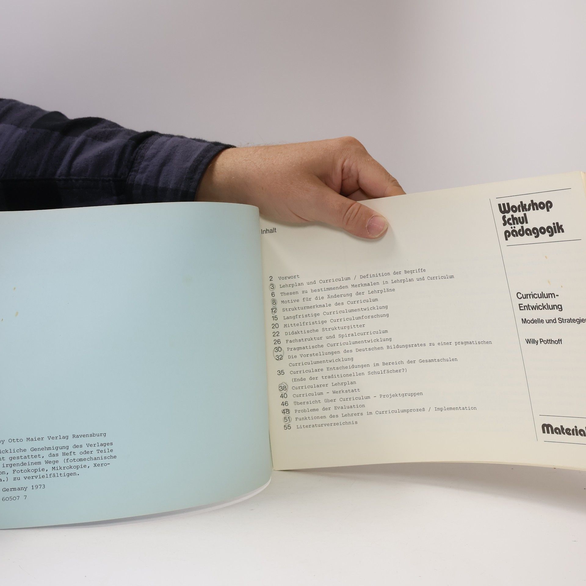 Willy Potthoff Curriculum-Entwicklung