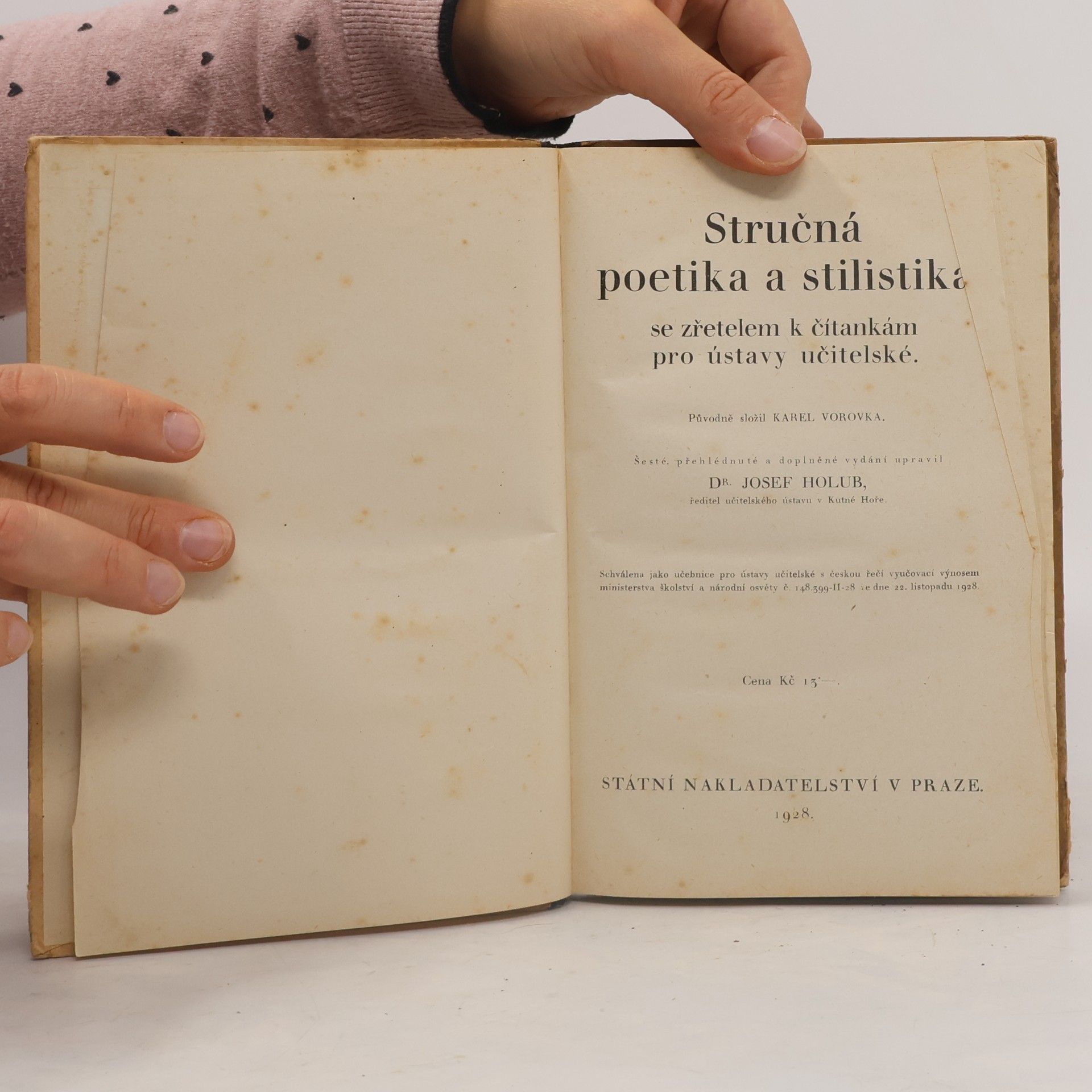 Josef Holub Stručná poetika a stylistika