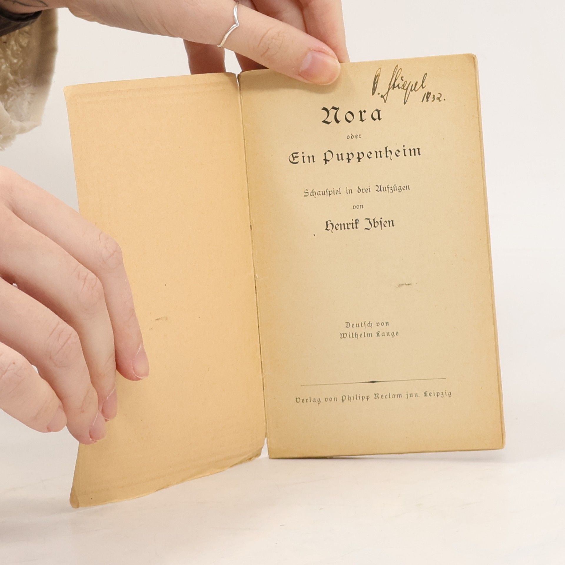Henrik Ibsen Nora oder Ein Puppenheim