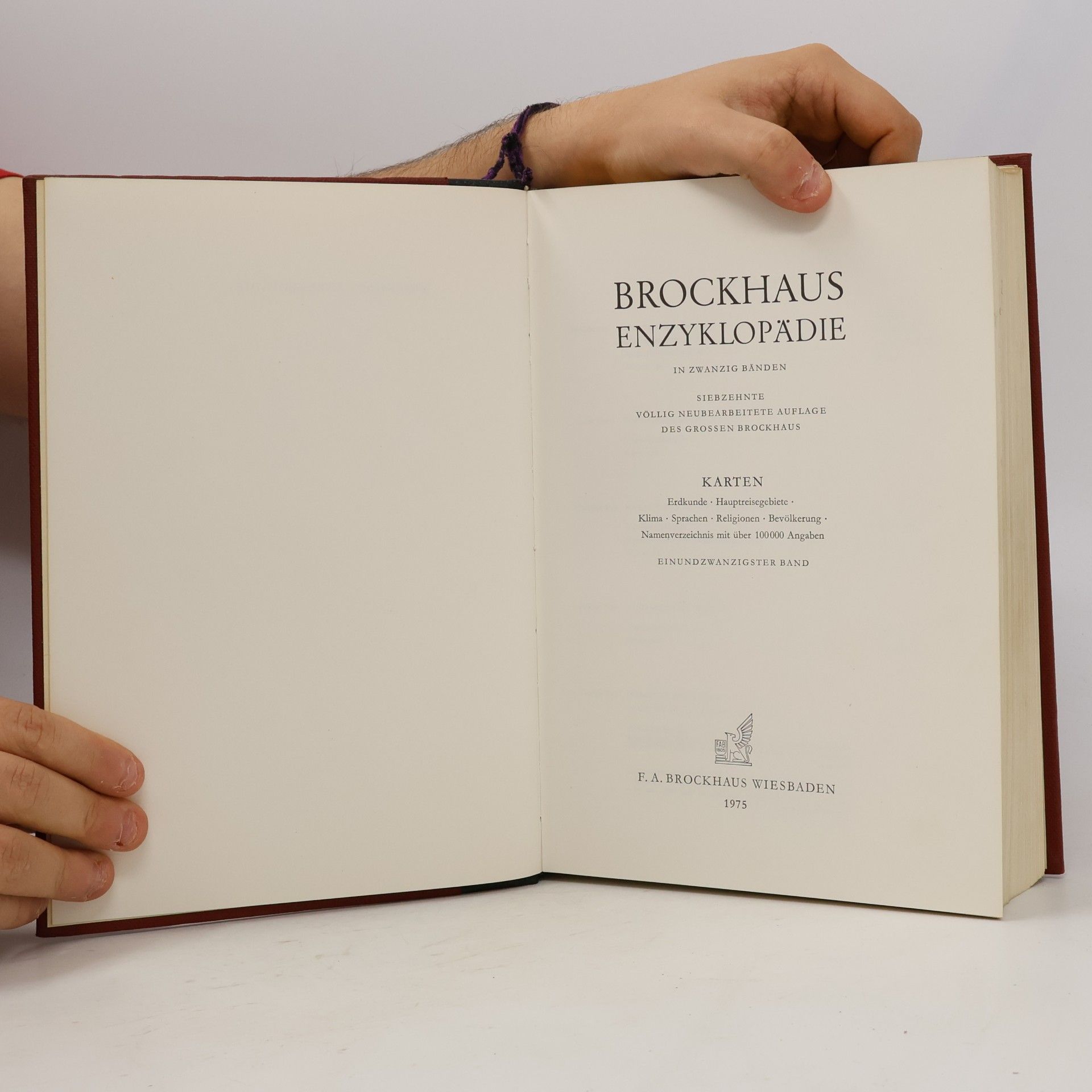 Autores varios Brockhaus-Enzyklopädie 21. Karten