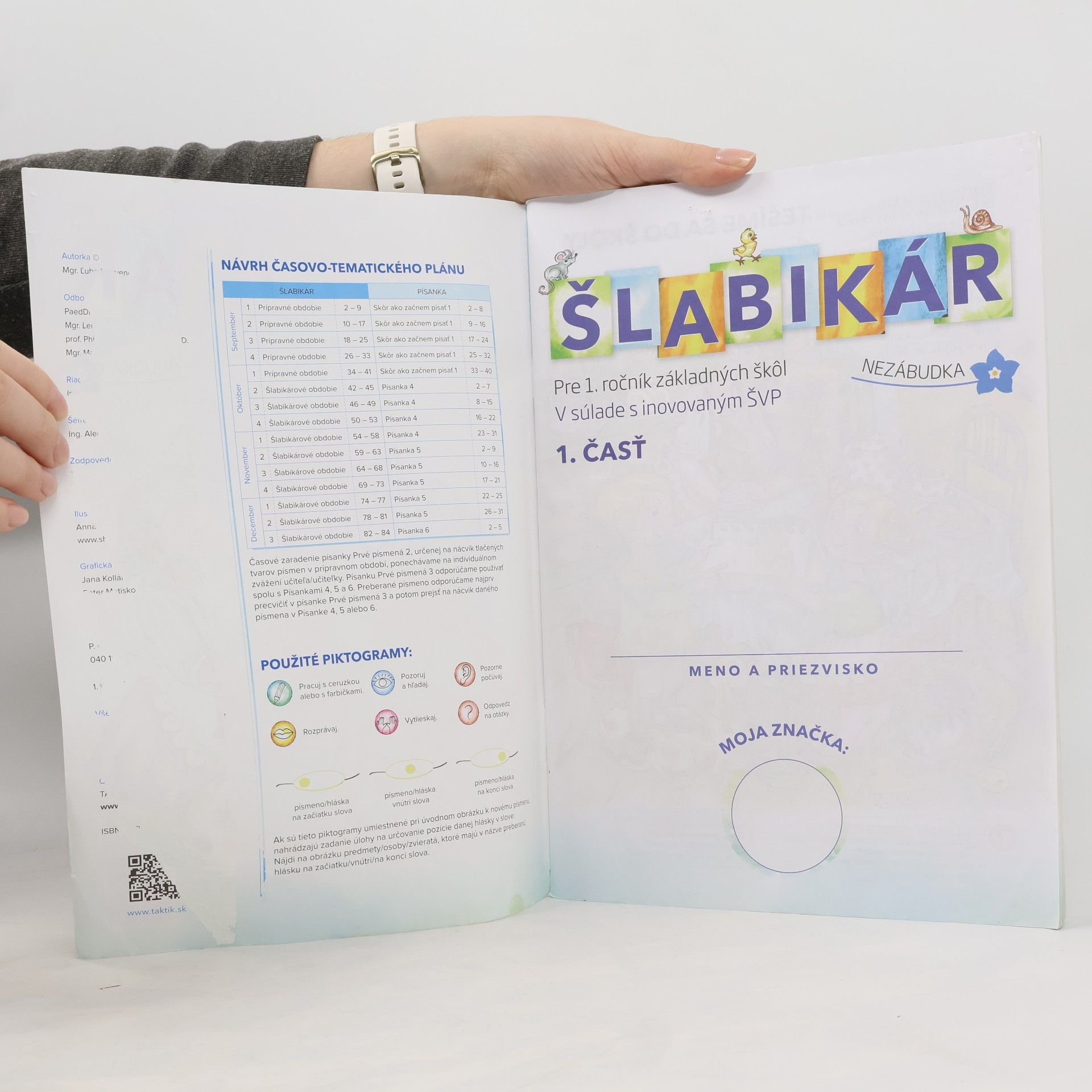 Kolektiv autorů Šlabikár 1. ČASŤ