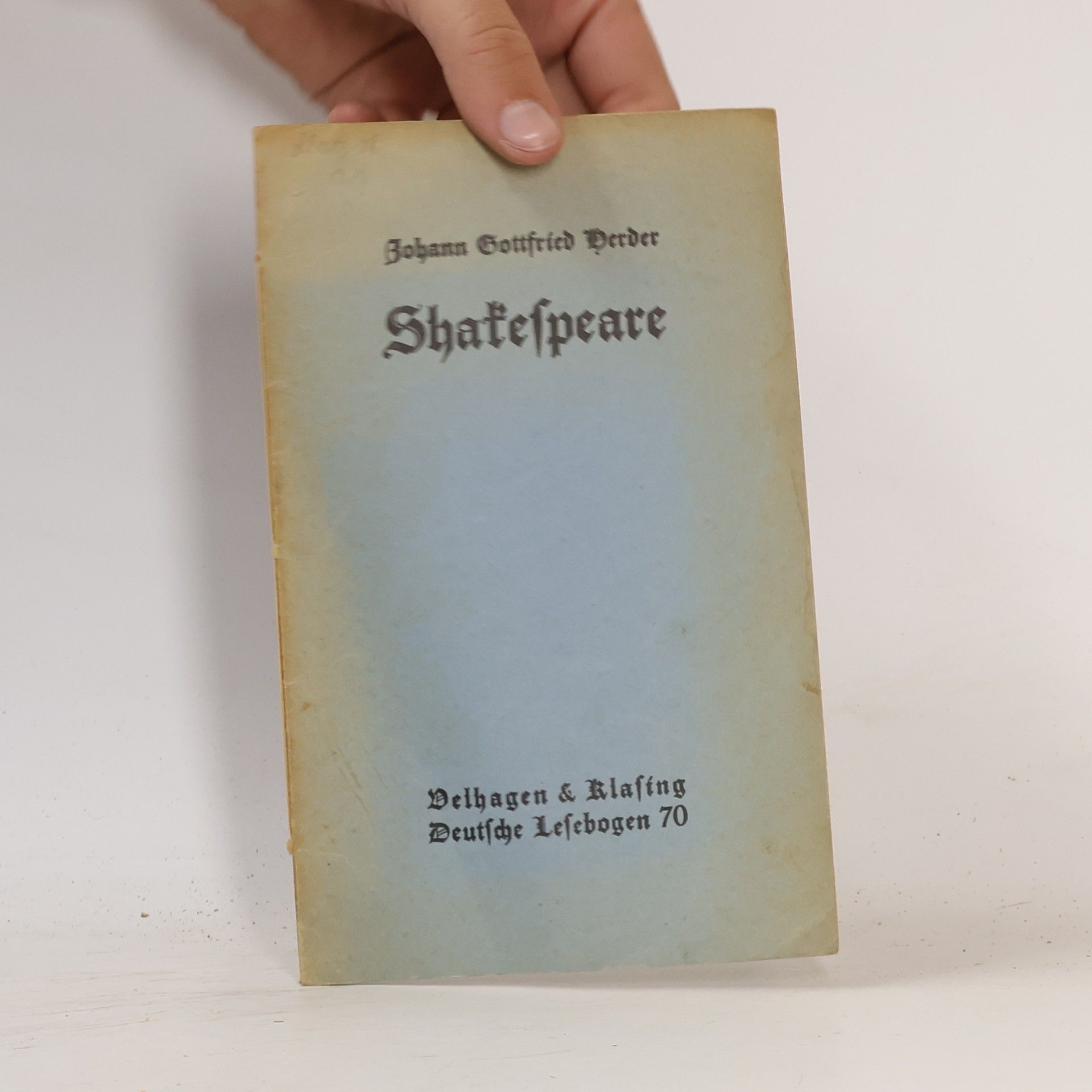 Johann Gottfried Herder Shakespeare