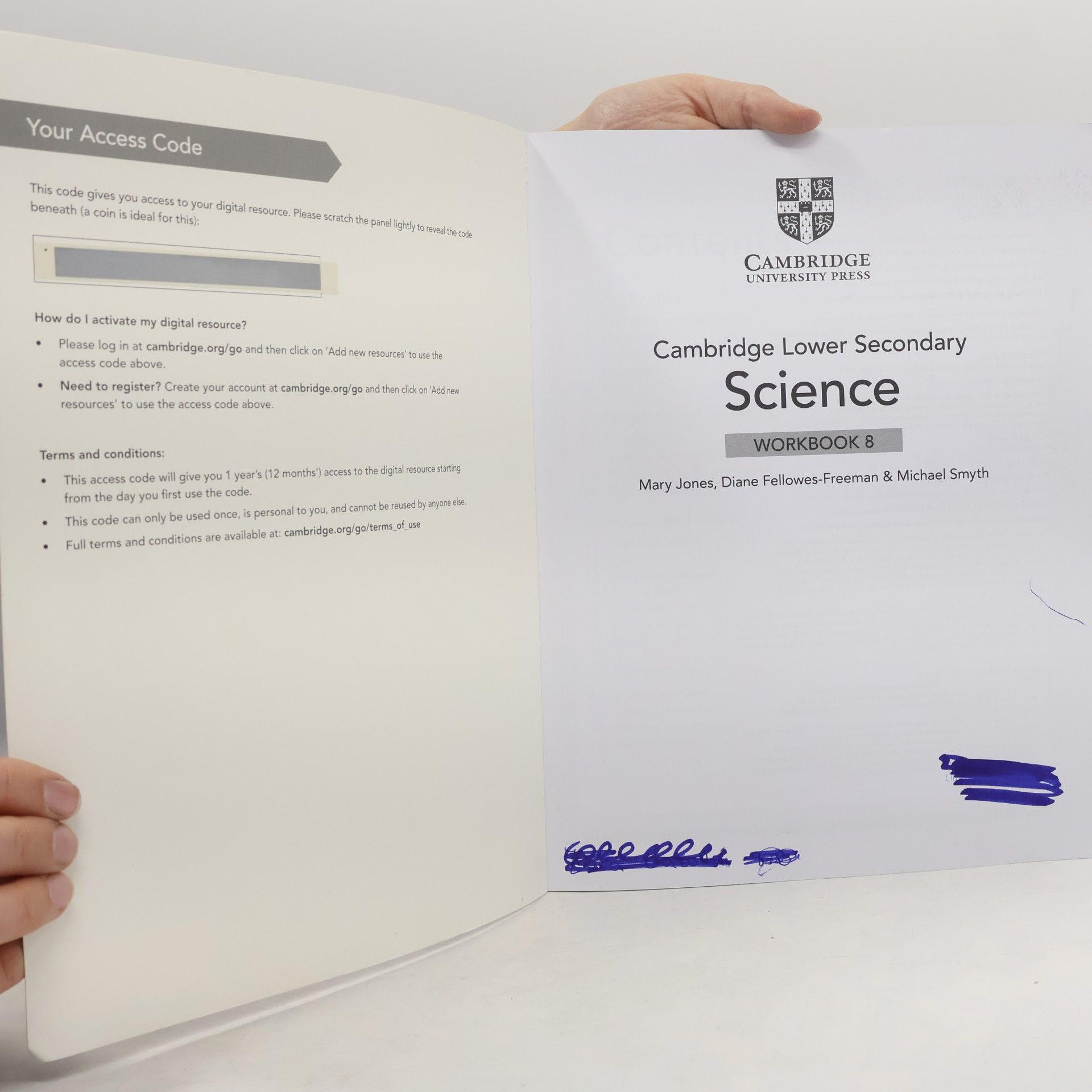 Mary Jones Cambridge Lower Secondary Science Workbook 8 with Digital Access (1 Year)