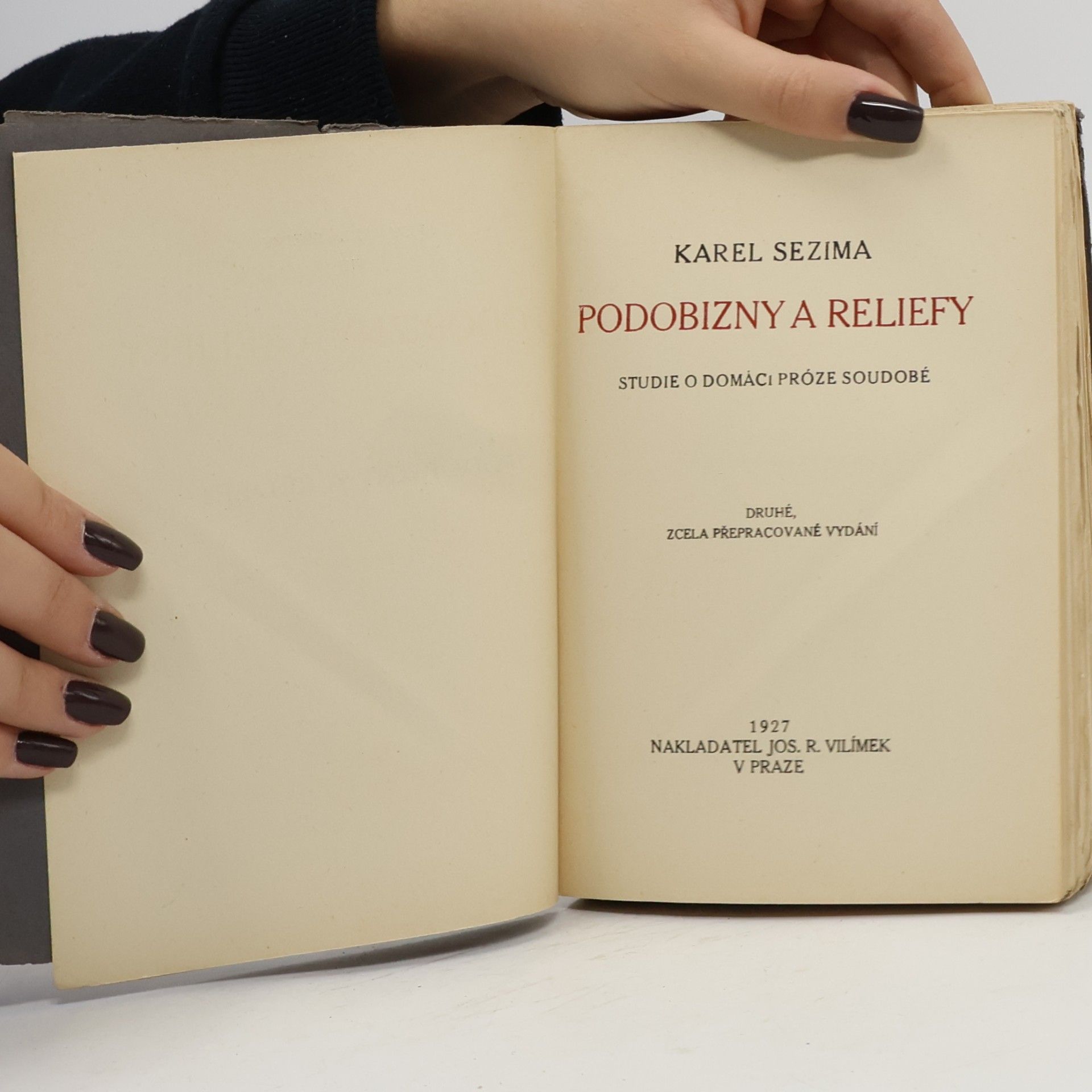 Karel Sezima Podobizny a reliefy