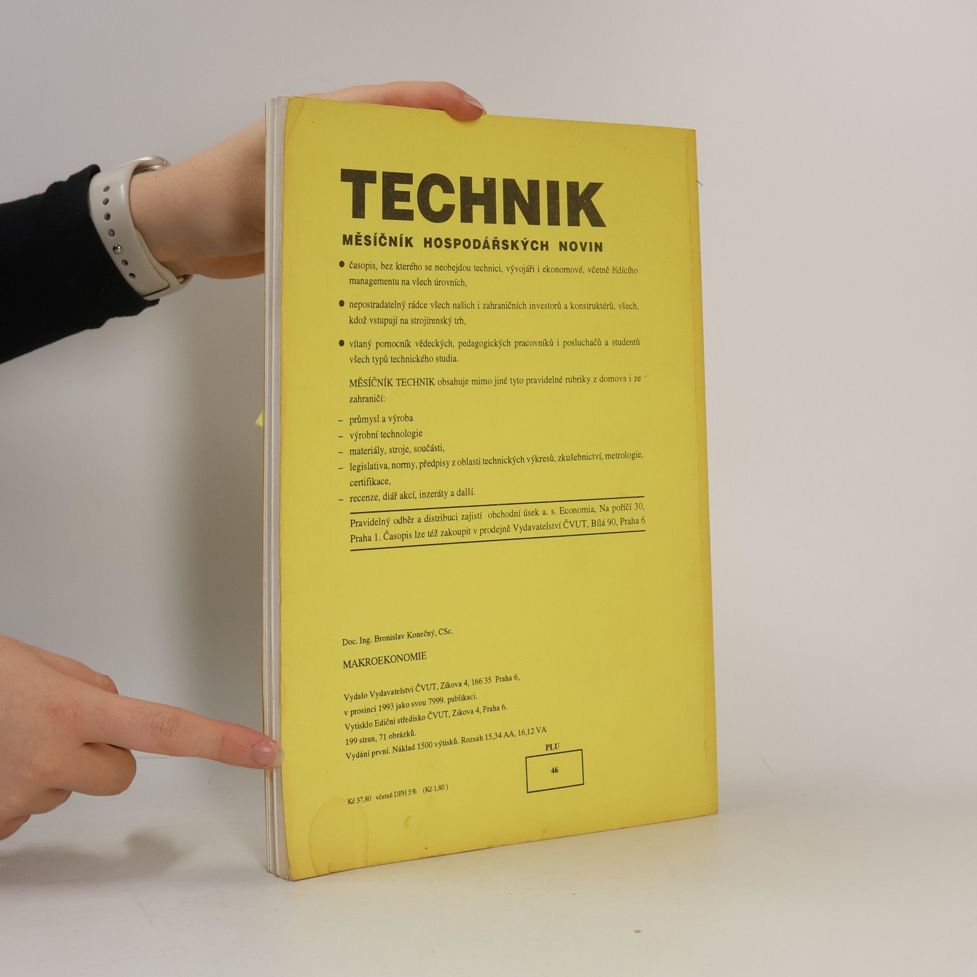 Bronislav Konečný České vysoké učení technické v Praze, Fakulta stavební: Makroekonomie