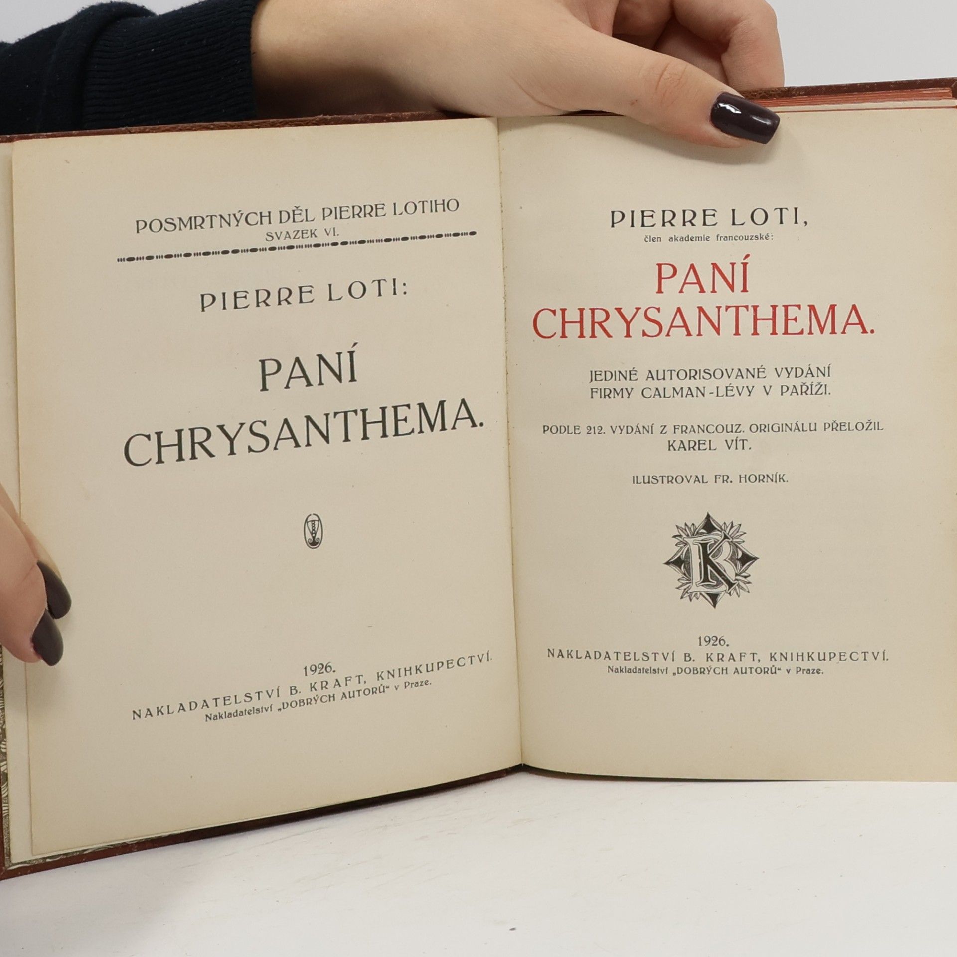 Pierre Loti Paní Chrysantéma
