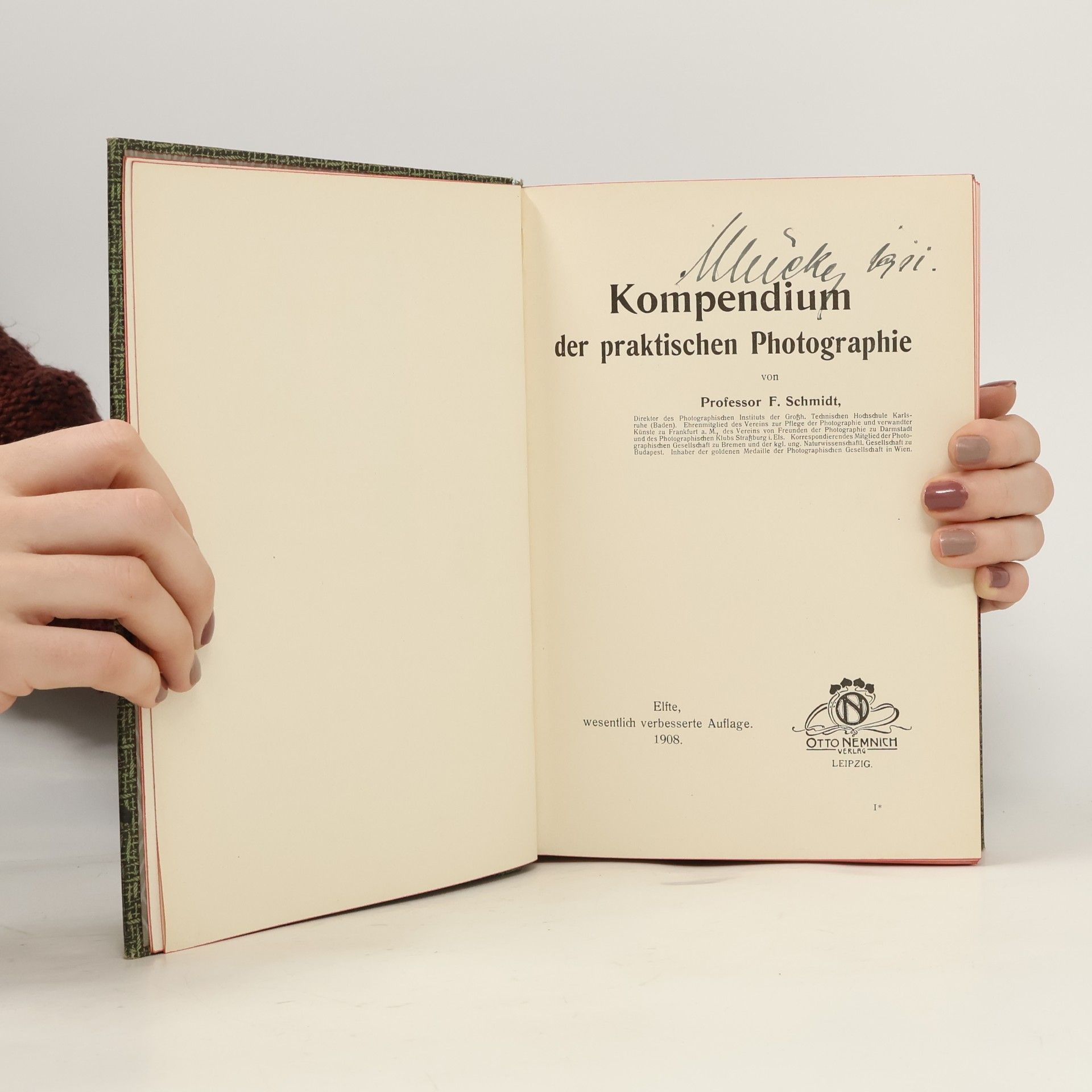 F. Schmidt Kompendium der Photographie