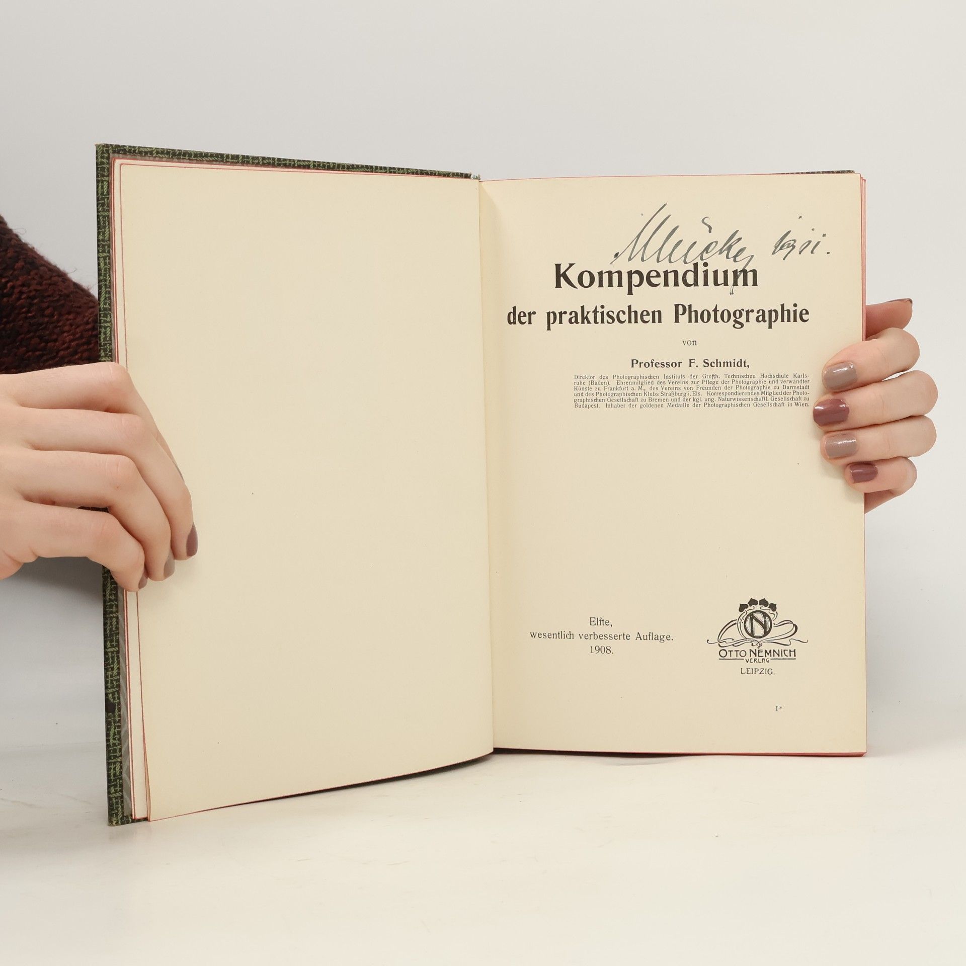 F. Schmidt Kompendium der Photographie