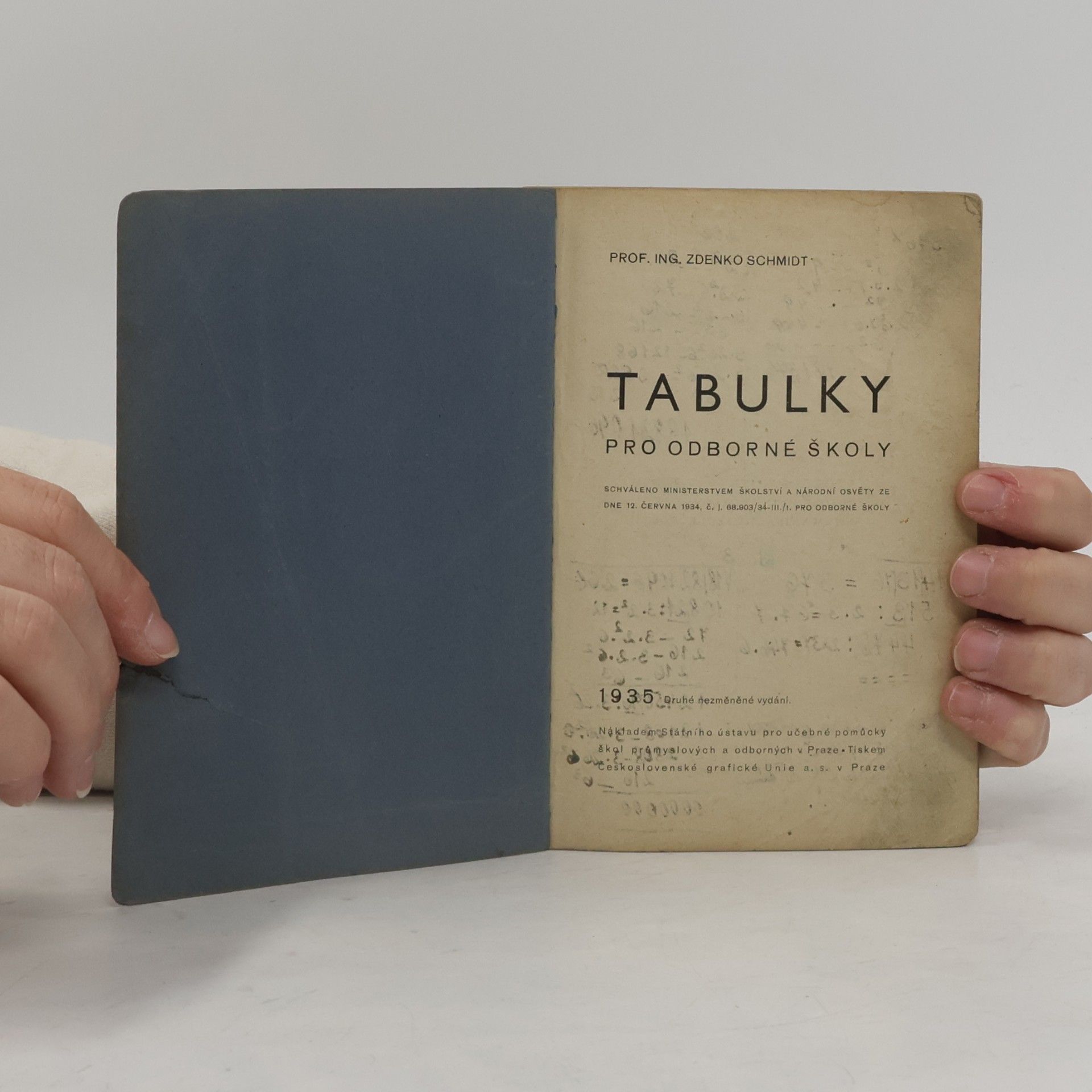 Zdenko Schmidt Tabulky pro odborné školy