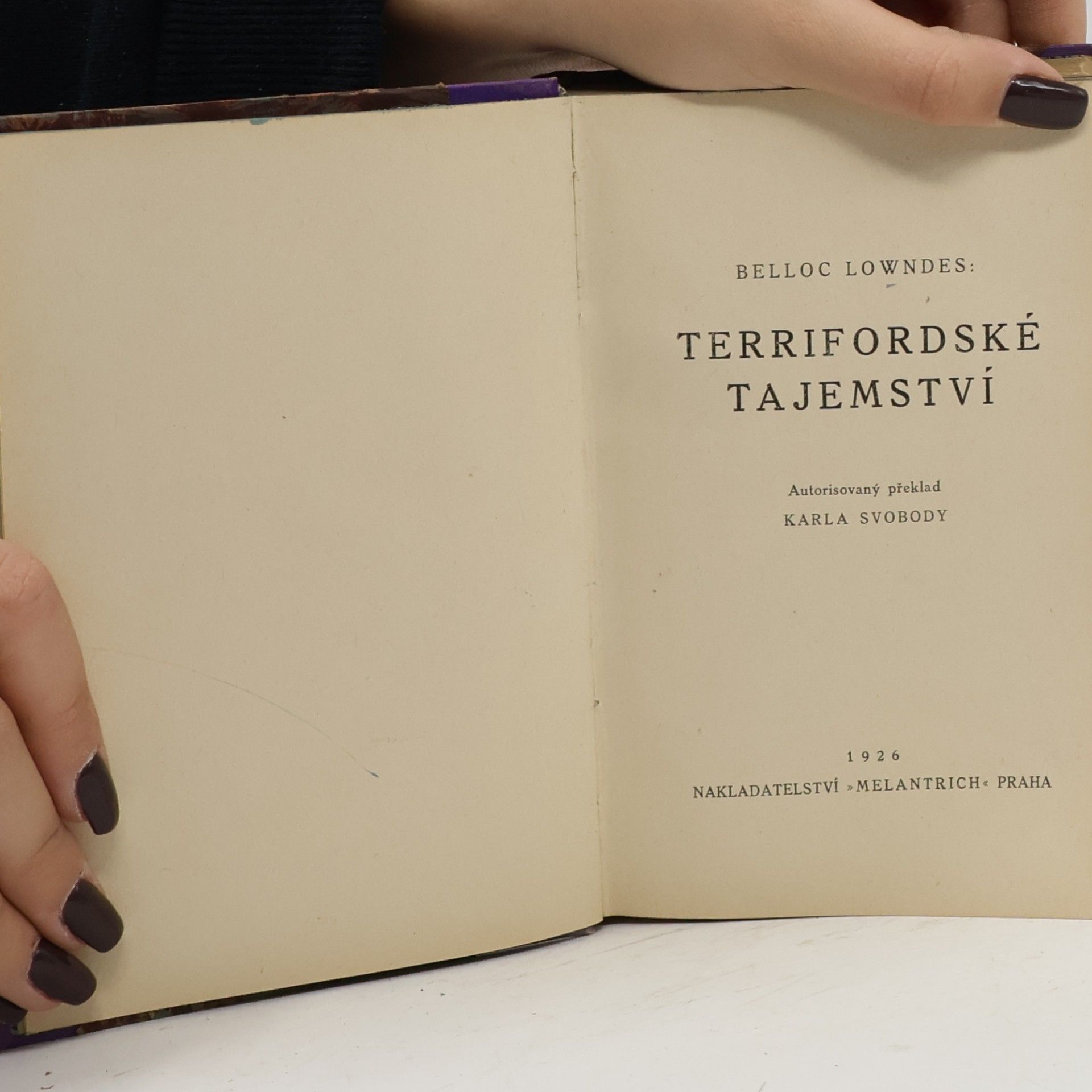 Belloc Lowndes Terrifordské tajemství