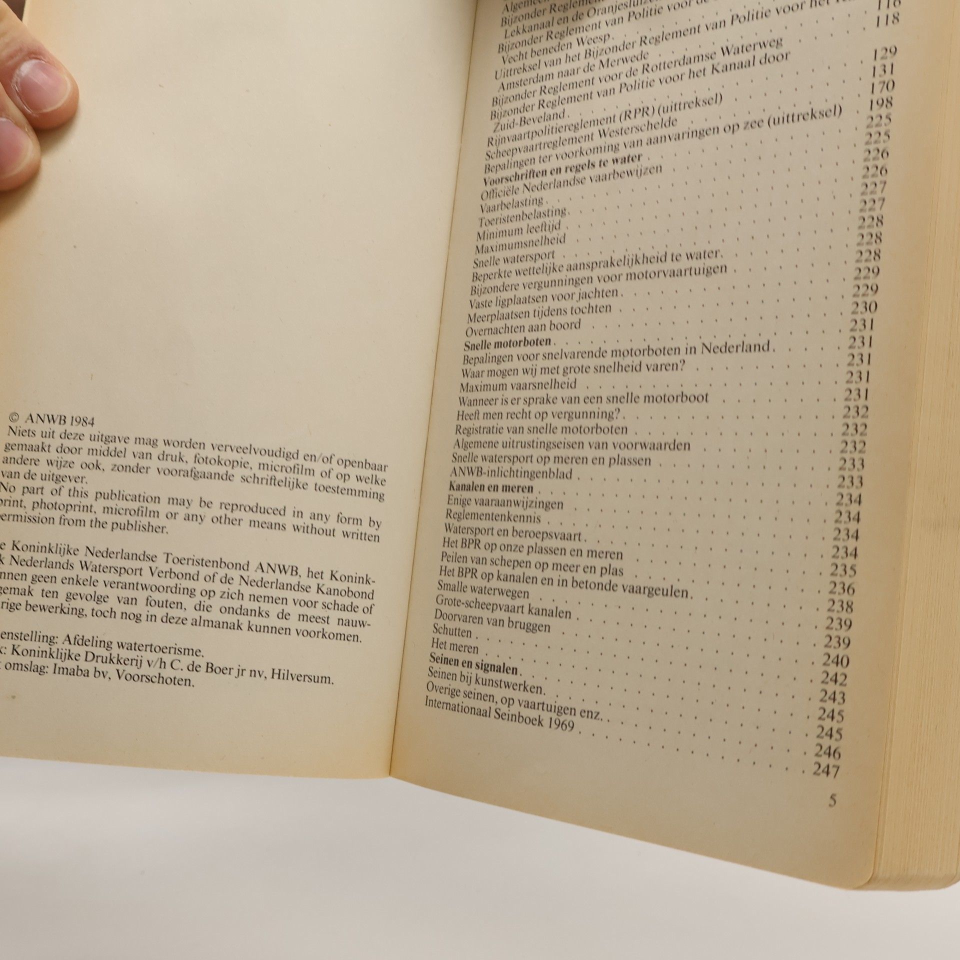 Various authors Almanak voor watertoerisme 1