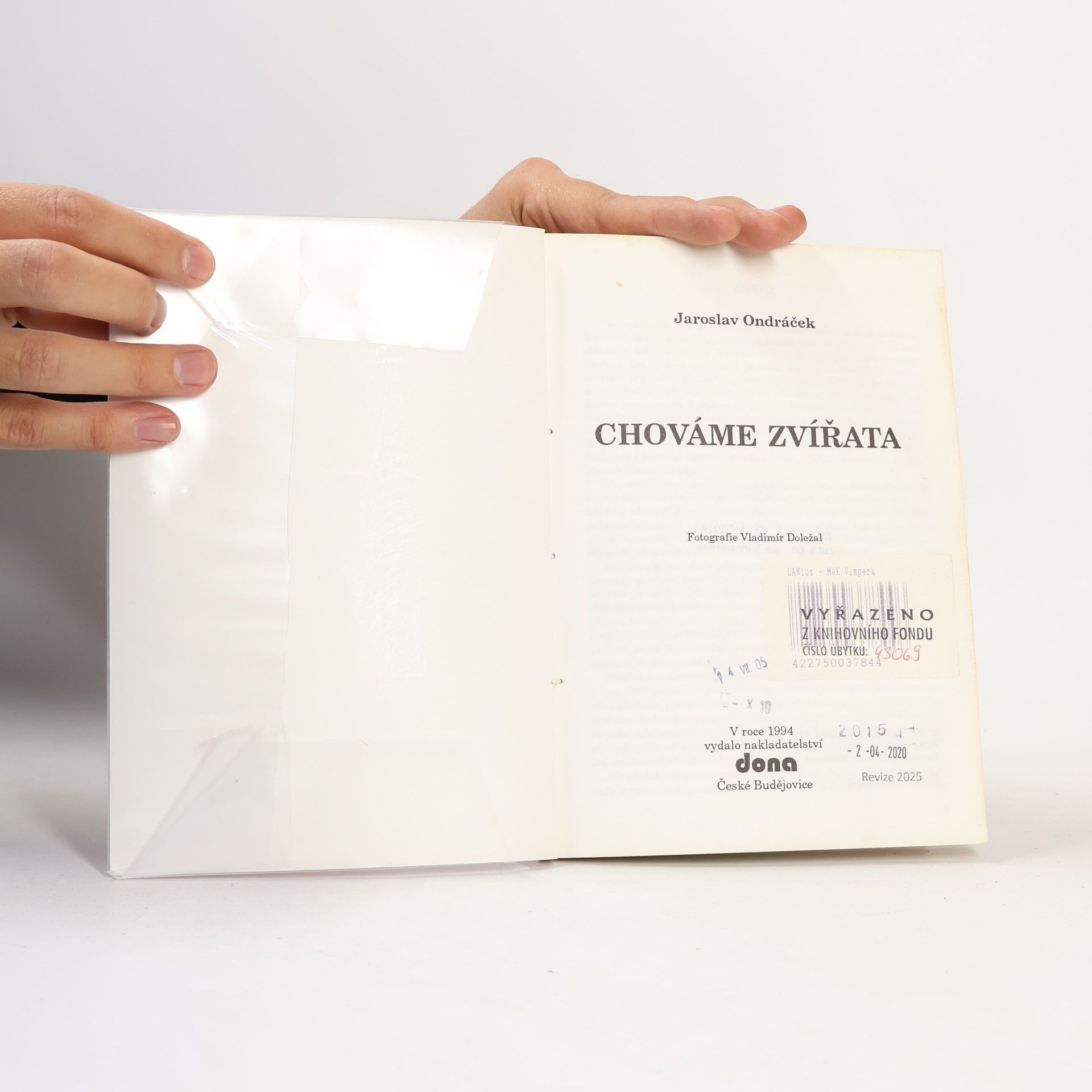 Jaroslav Ondráček Chováme zvířata