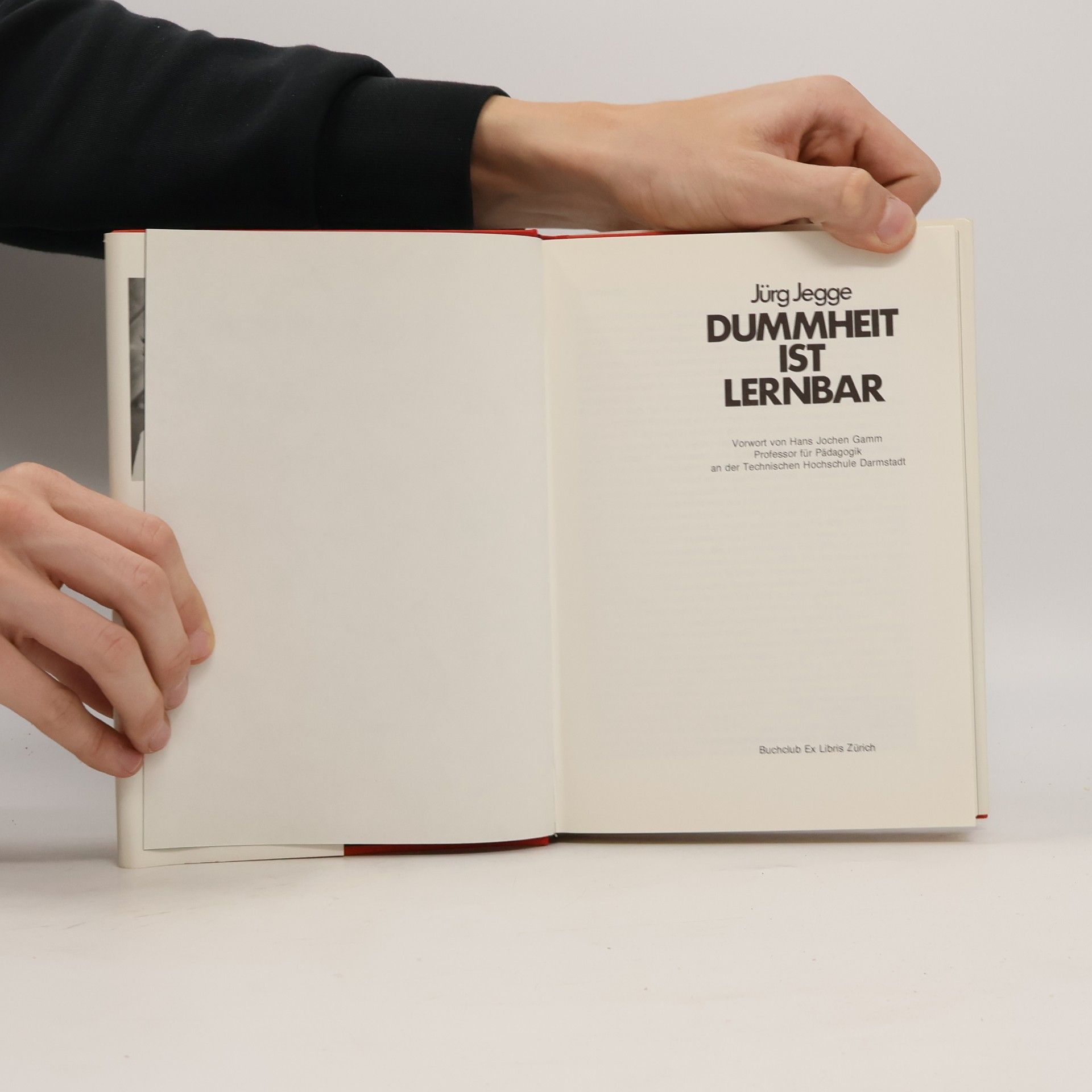 Jürg Jegge Dummheit ist Lernbar
