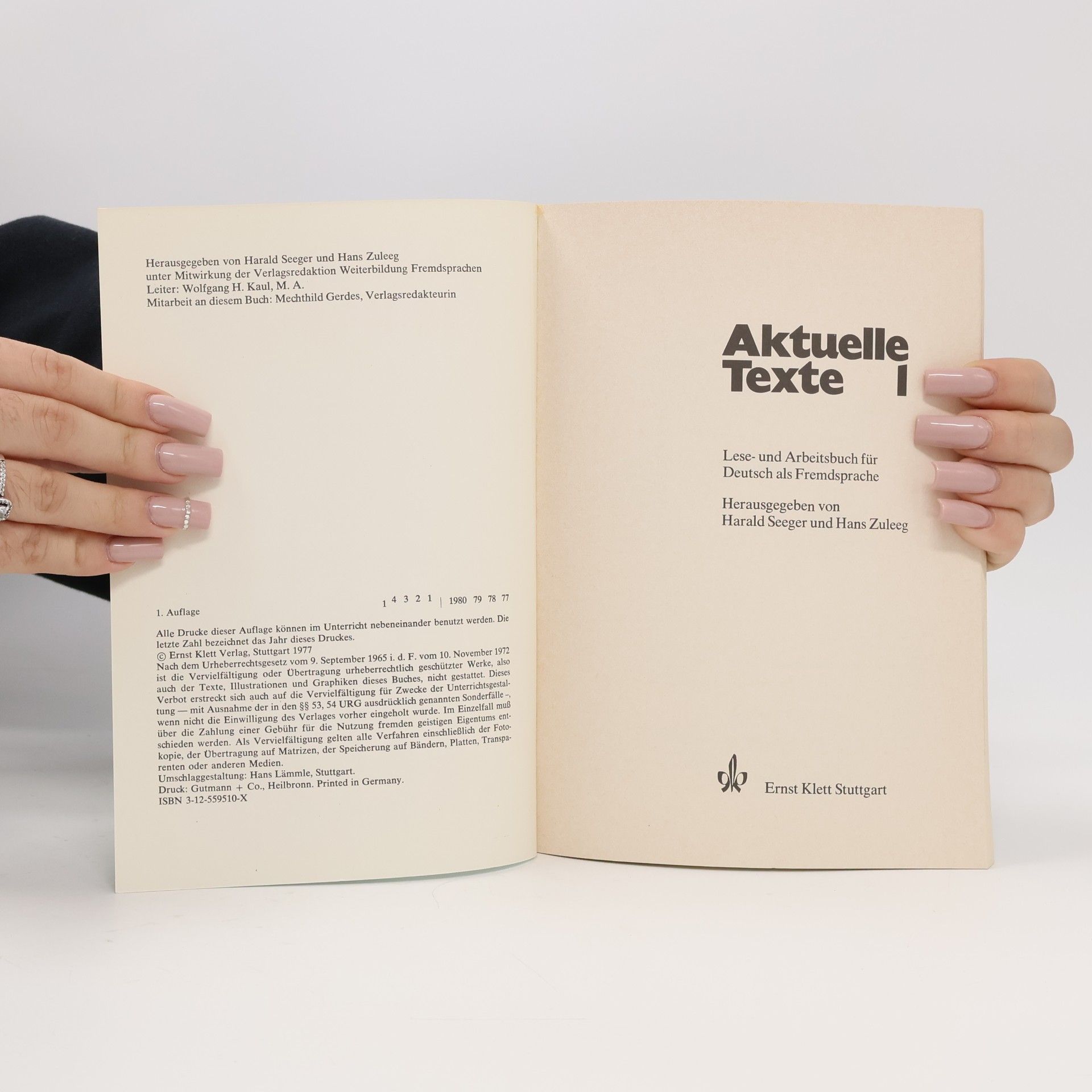 Harald Seeger Aktuelle Texte