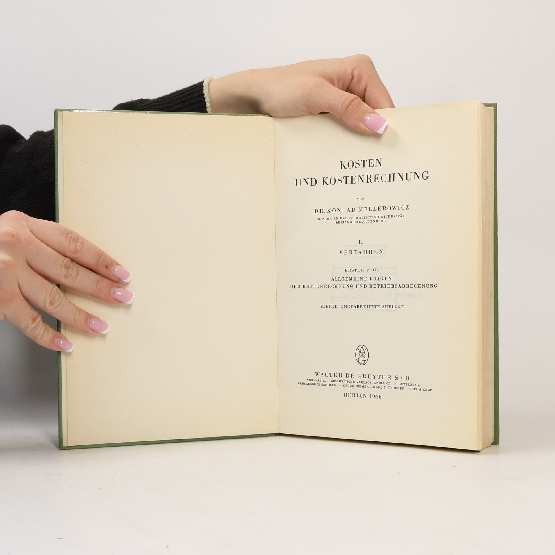 Konrad Mellerowicz Kosten und Kostenrechnung 2,1