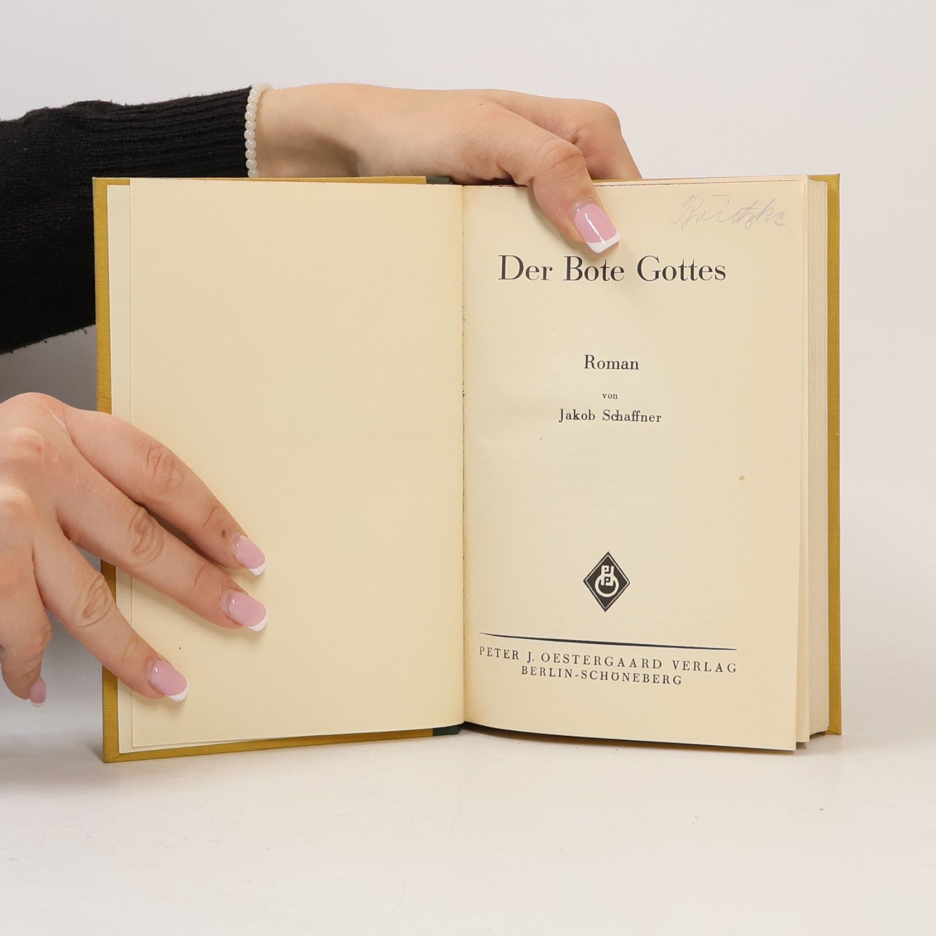 Jakob Schaffner Der Bote Gottes