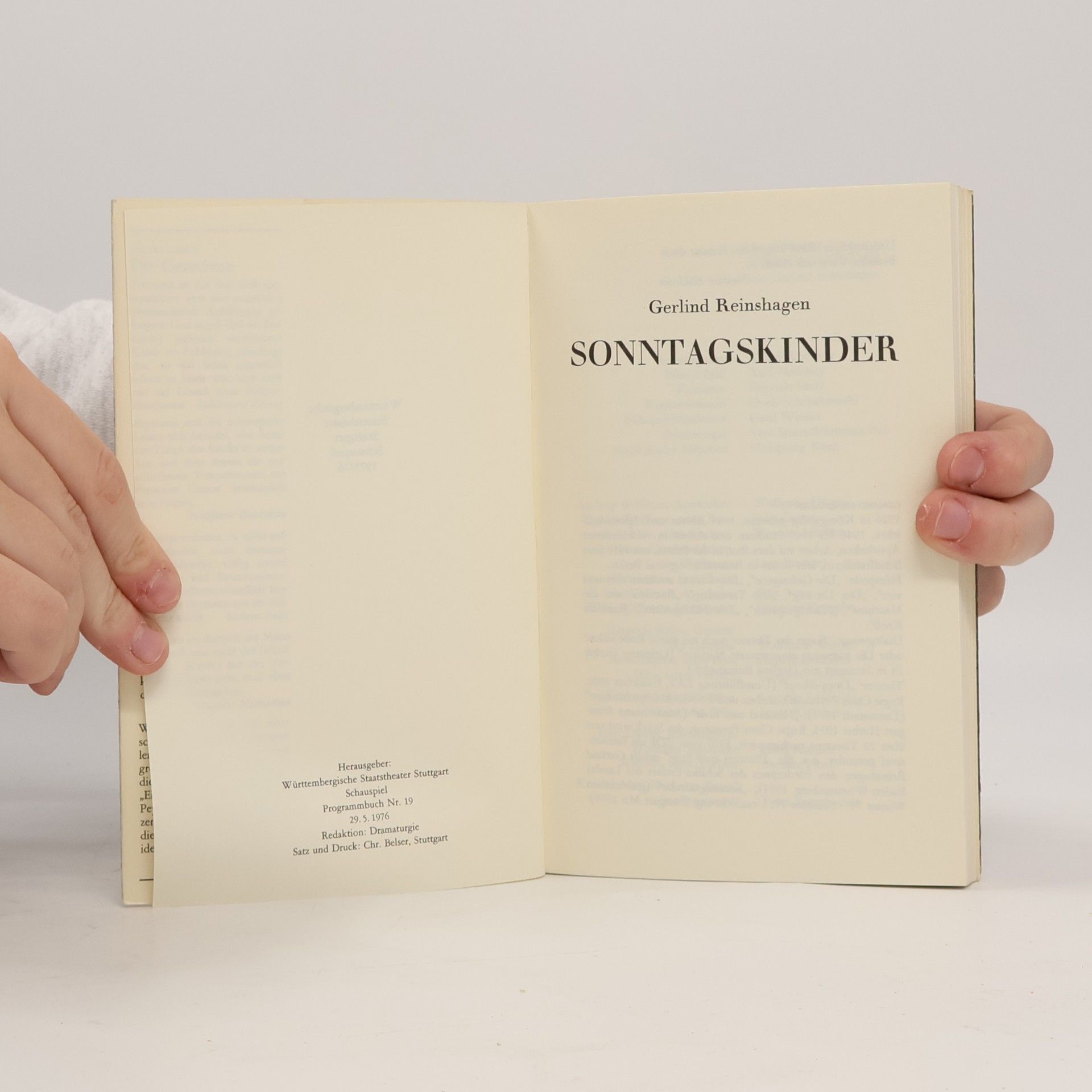 Gerlind Reinshagen Sonntagkinder