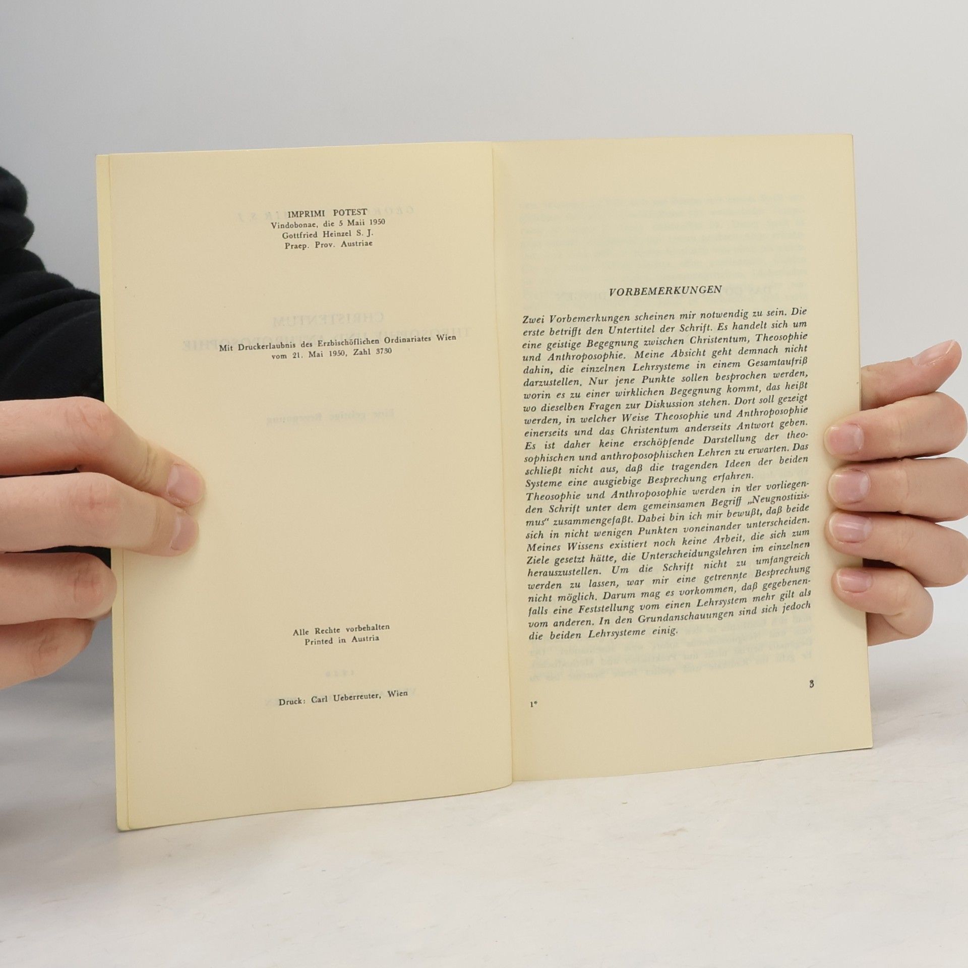 G. Bichlmair Christentum, Theosophie und Anthroposophie