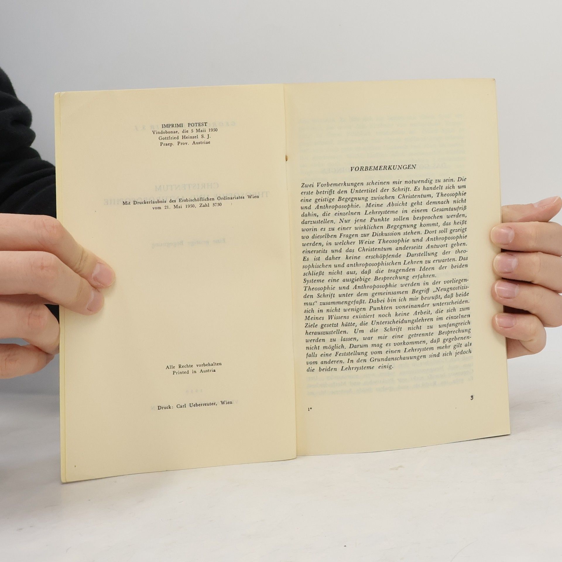 G. Bichlmair Theosophie, Anthroposophie und Christentum