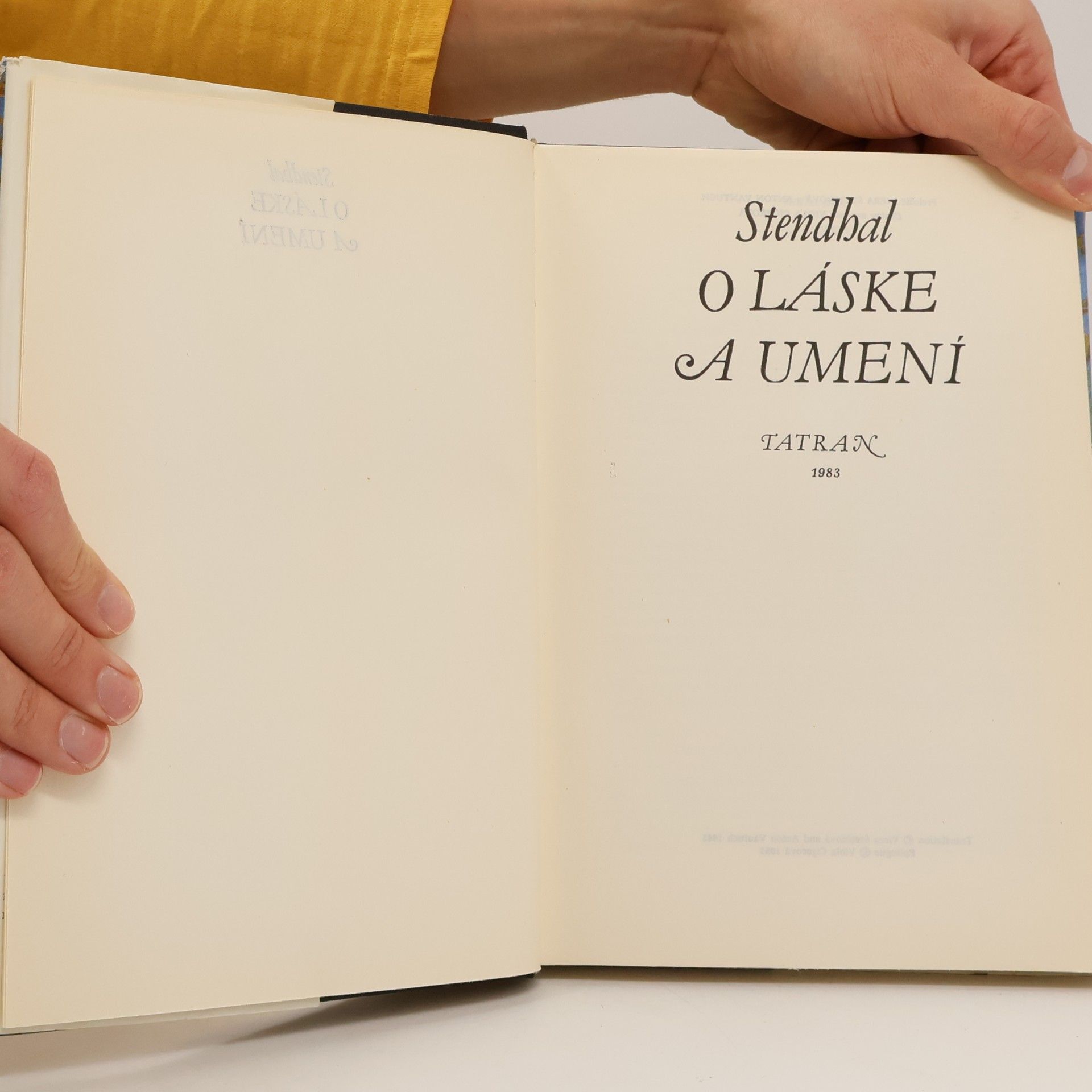 Stendhal O láske a umení