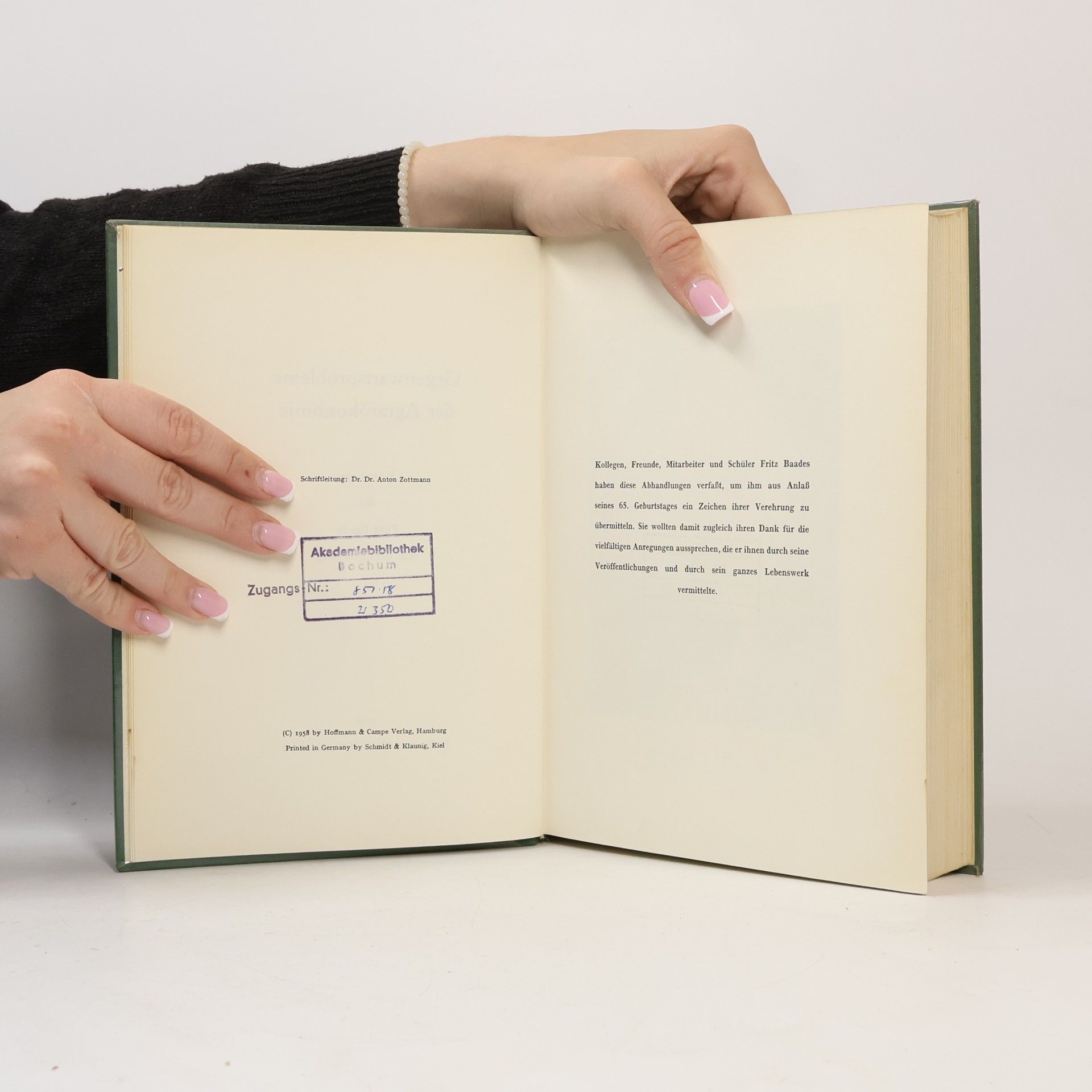 Autorenkollektiv Gegenwartsprobleme der Agrarökonomie