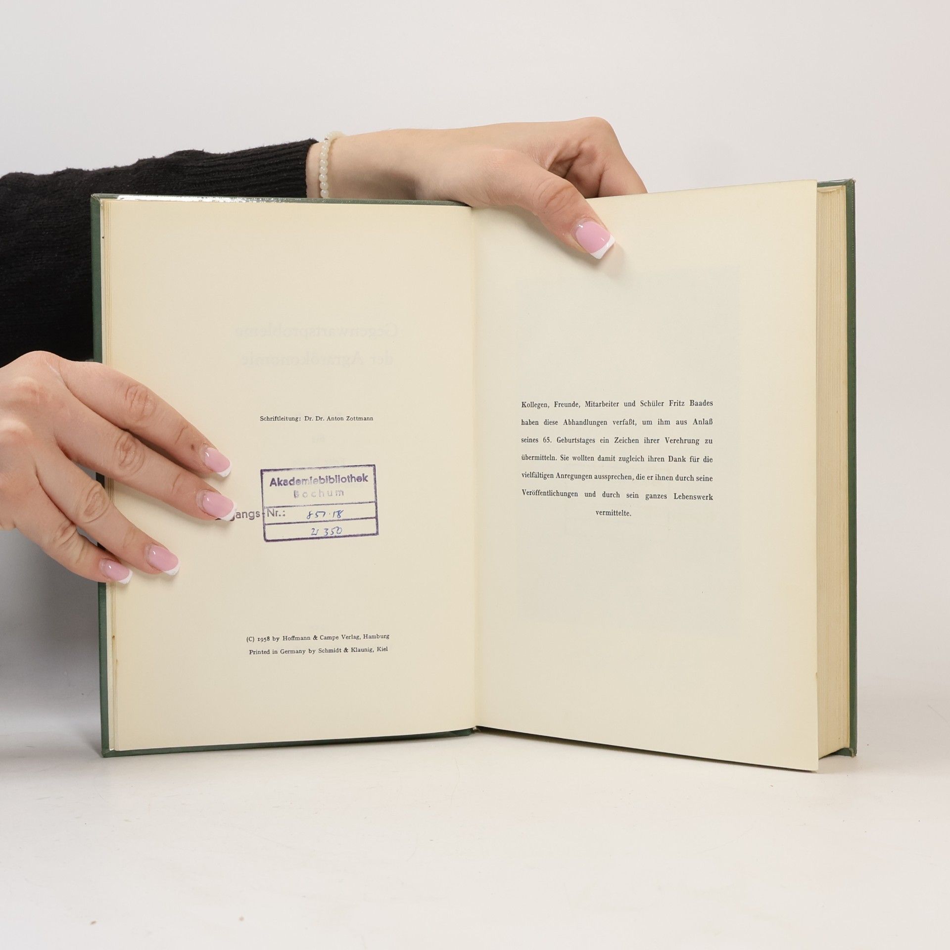 Autorenkollektiv Gegenwartsprobleme der Agrarökonomie