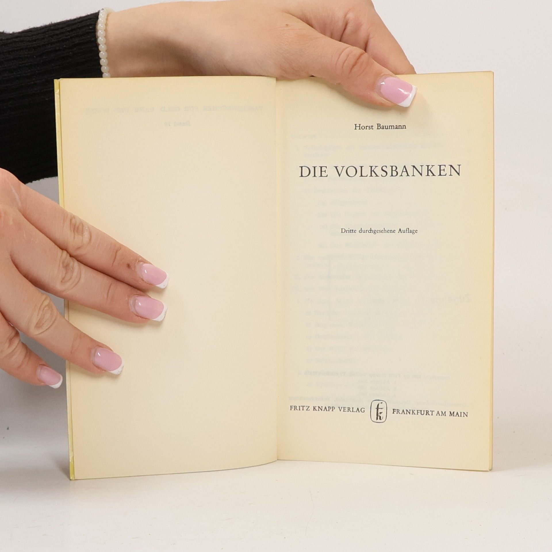 Horst Baumann Die Volksbanken
