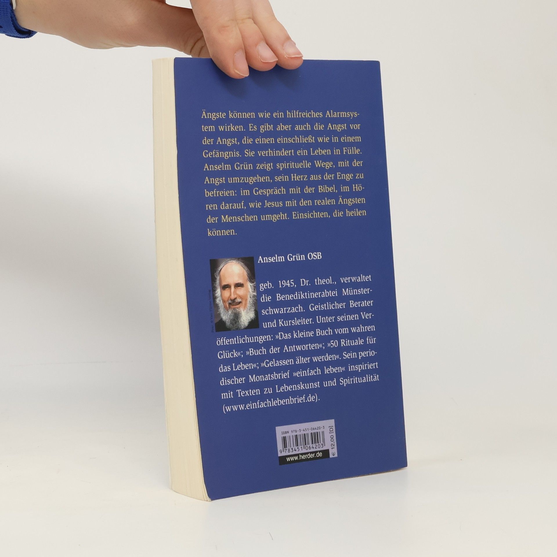 Anselm Grün Verwandle deine Angst - Grossdruck Edition
