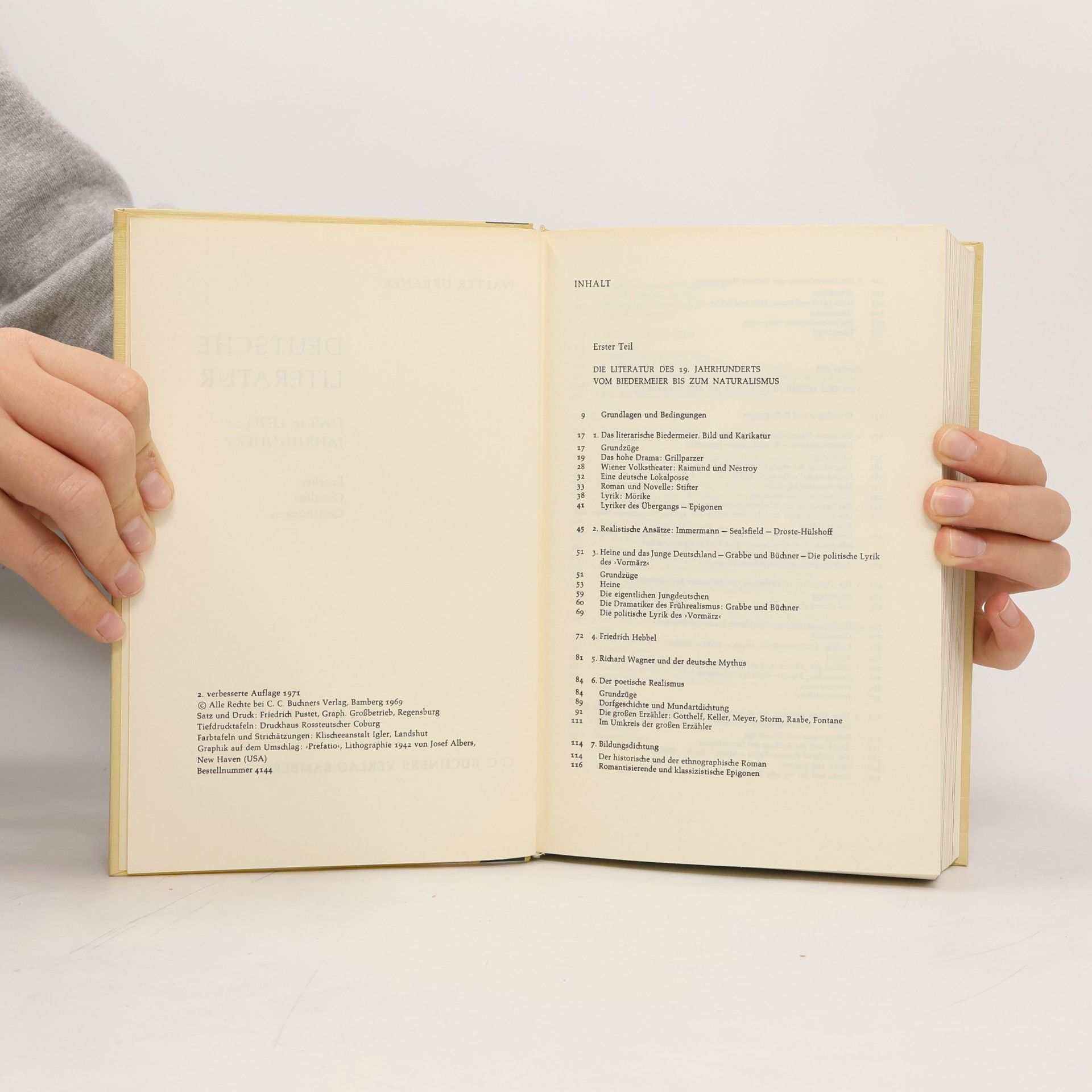 Walter Urbanek Die deutsche Literatur des 19. und 20. Jahrhunderts