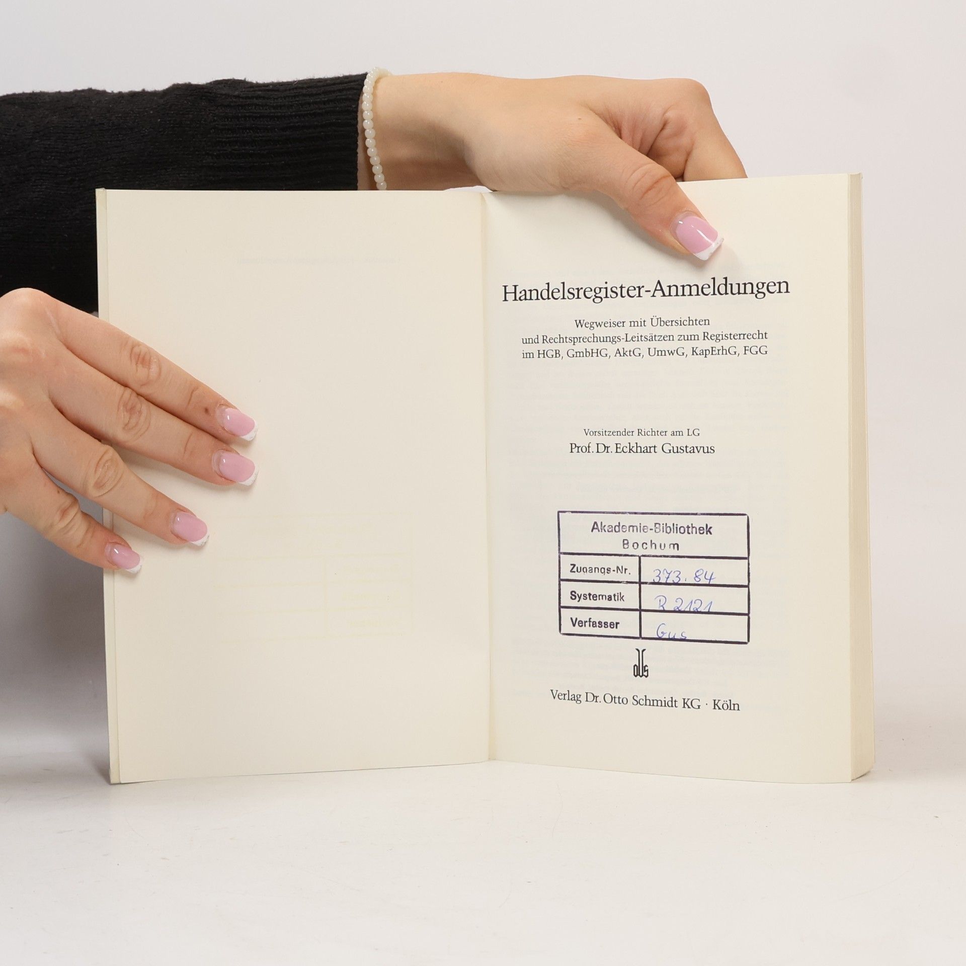 Eckhart Gustavus Handelsregister-Anmeldungen