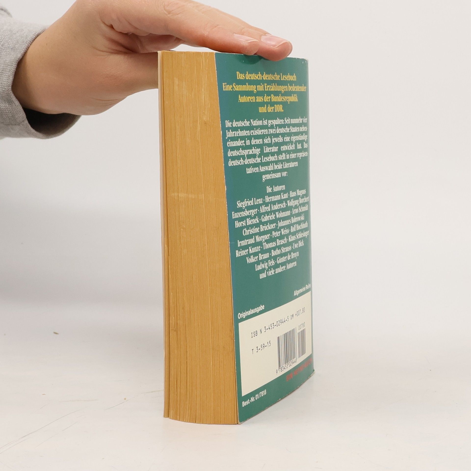 Manfred Kluge Das deutsch-deutsche Lesebuch
