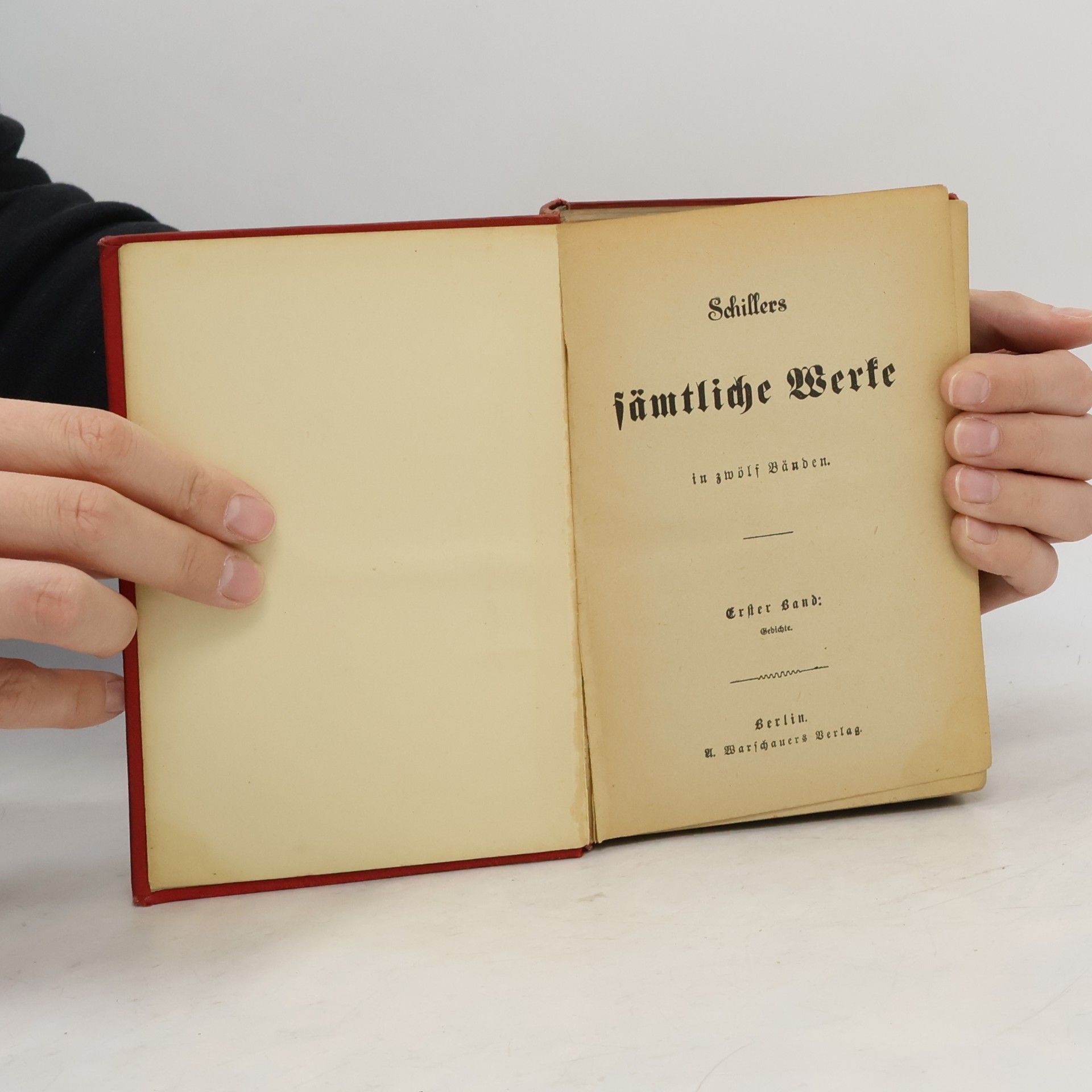 Schiller Schillers sämtliche Werke 1