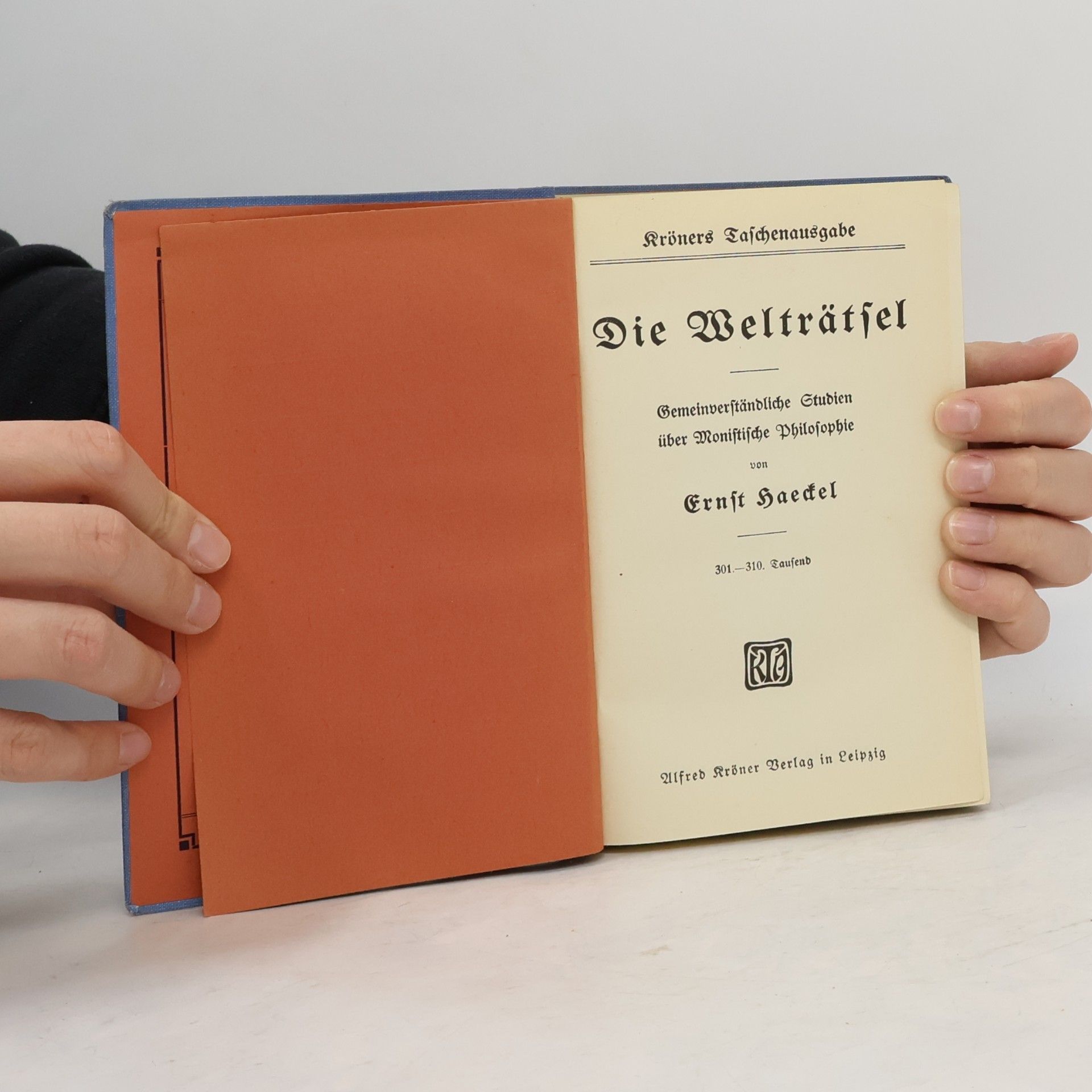 Ernst Haeckel Die Welträtsel