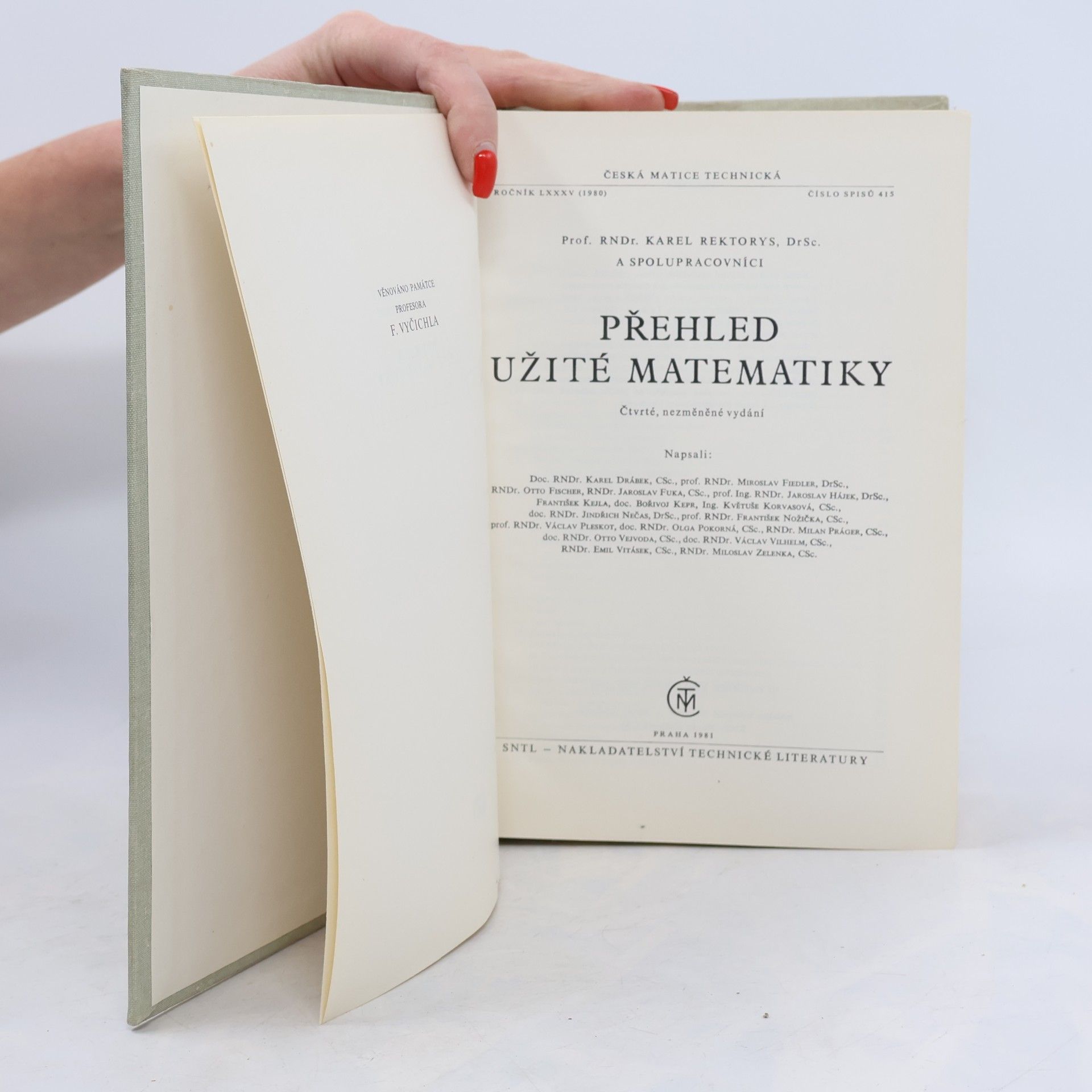 Karel Rektorys Přehled užité matematiky