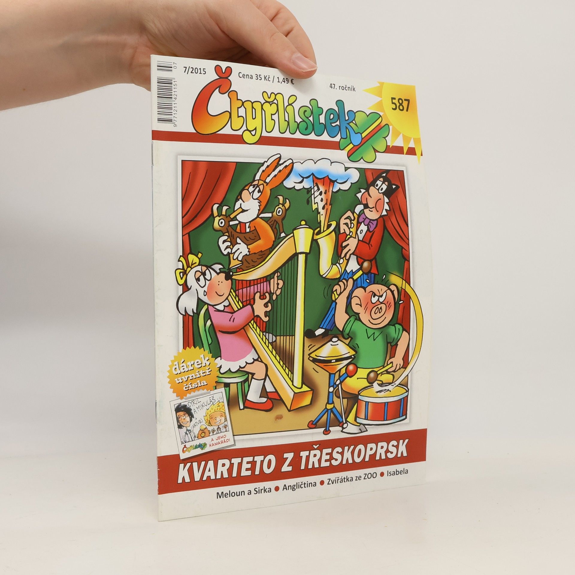 Collectif d'auteurs Čtyřlístek 7/2015 Kvarteto z Třeskoprsk. Č.587