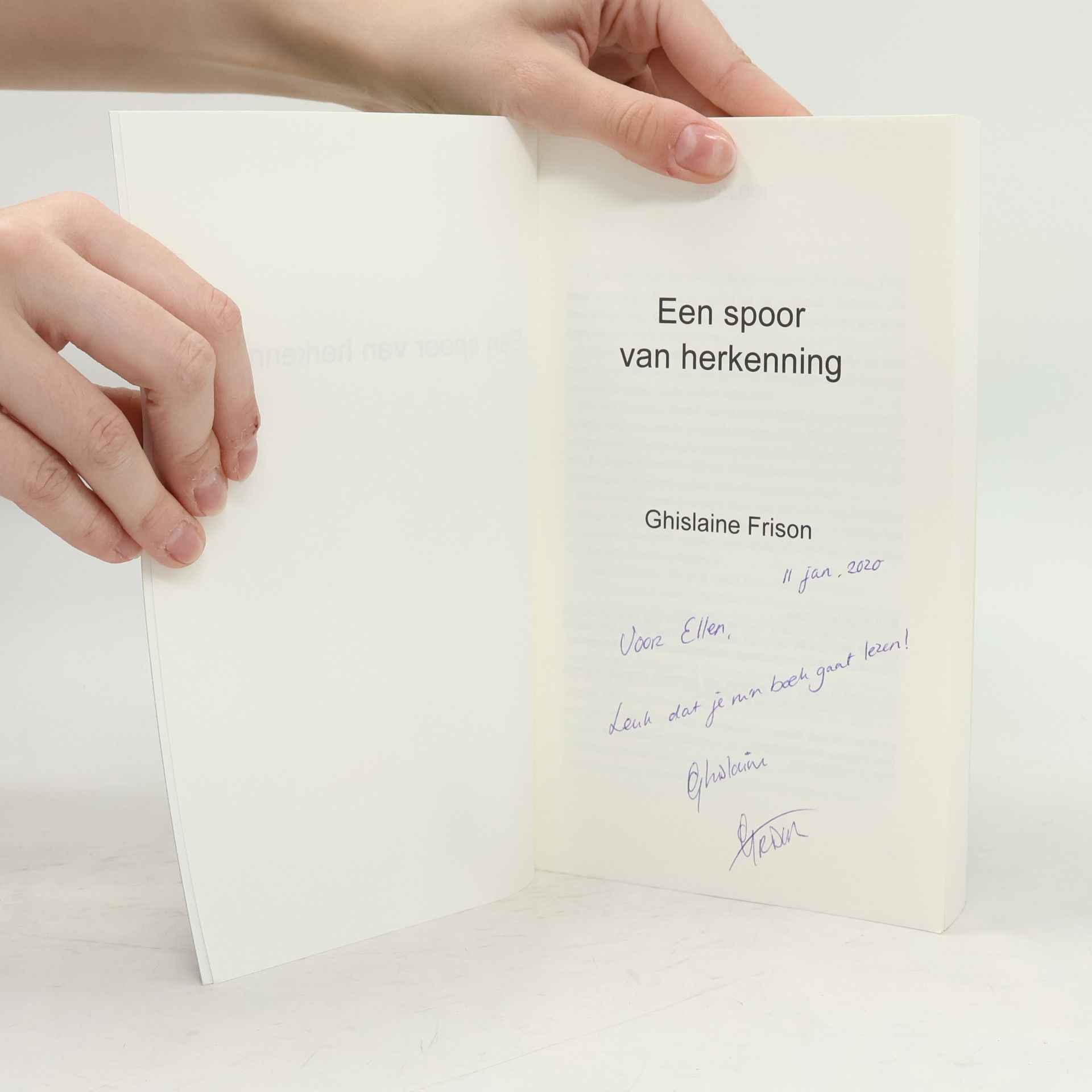 Ghislaine Frison Een spoor van herkenning