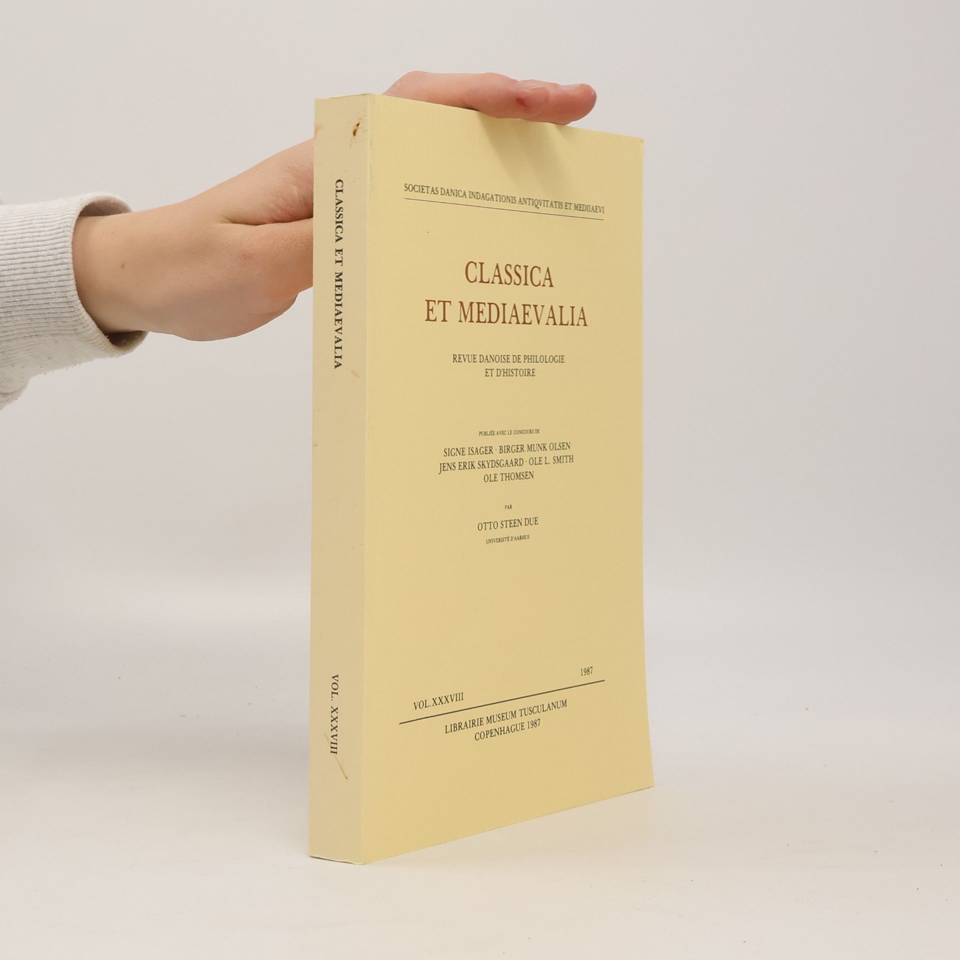 Classica Et Mediaevalia XXXVIII