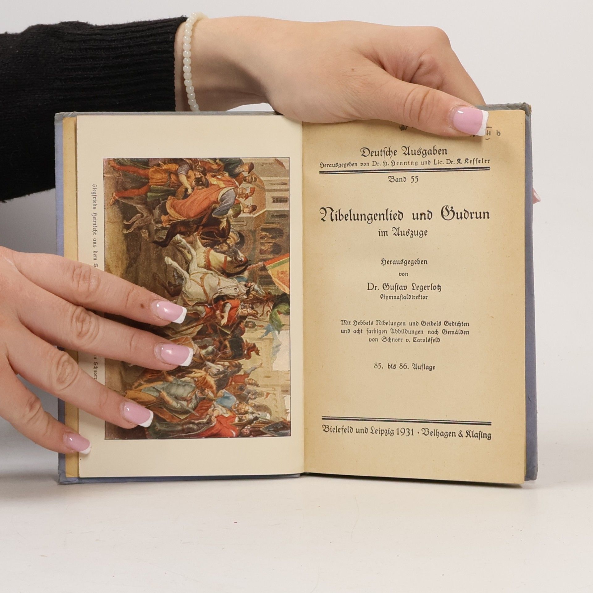 Schnorr V. Carolsfeld Nibelungenlied und Gudrun