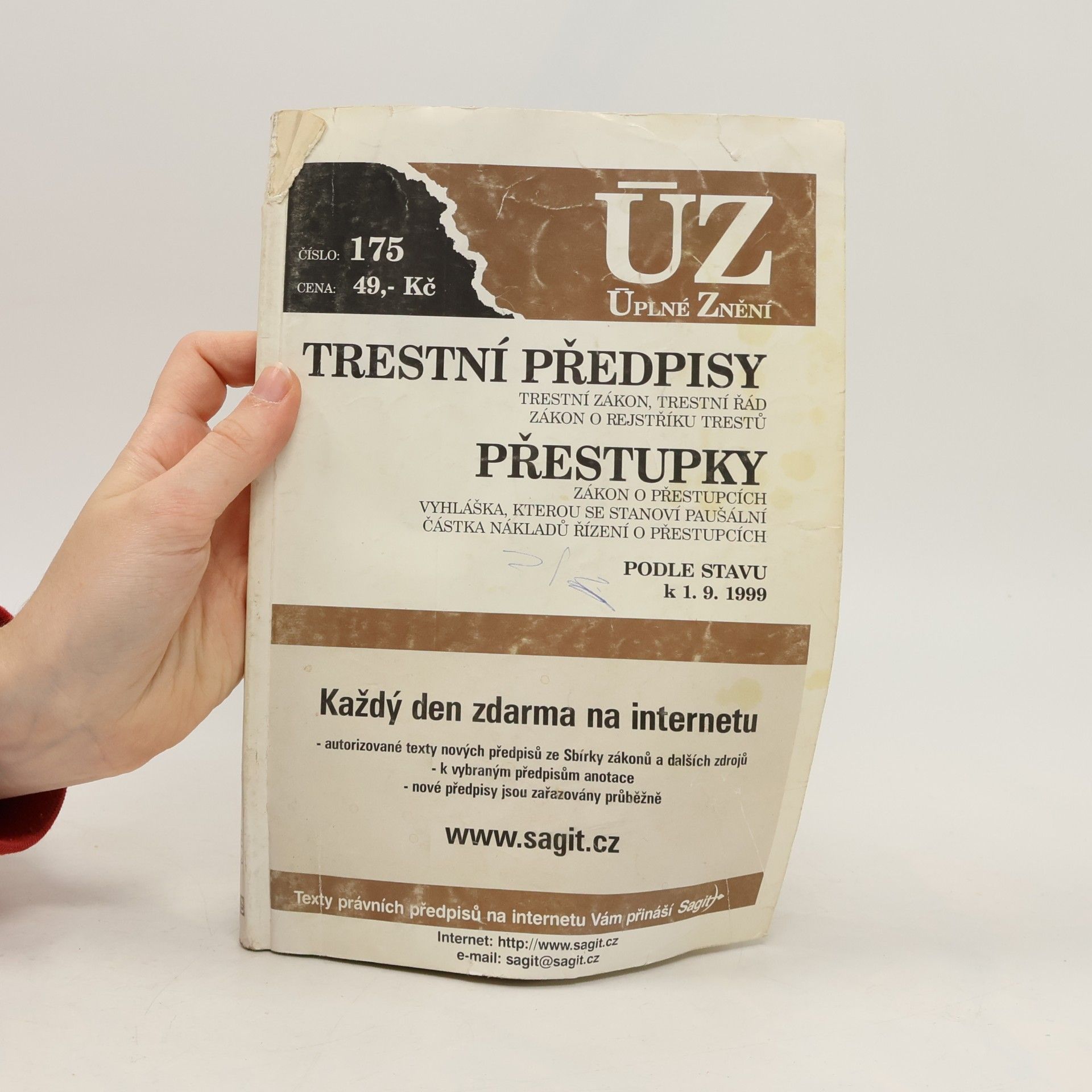 Various authors ÚZ. Trestní předpisy. Přestupky 175