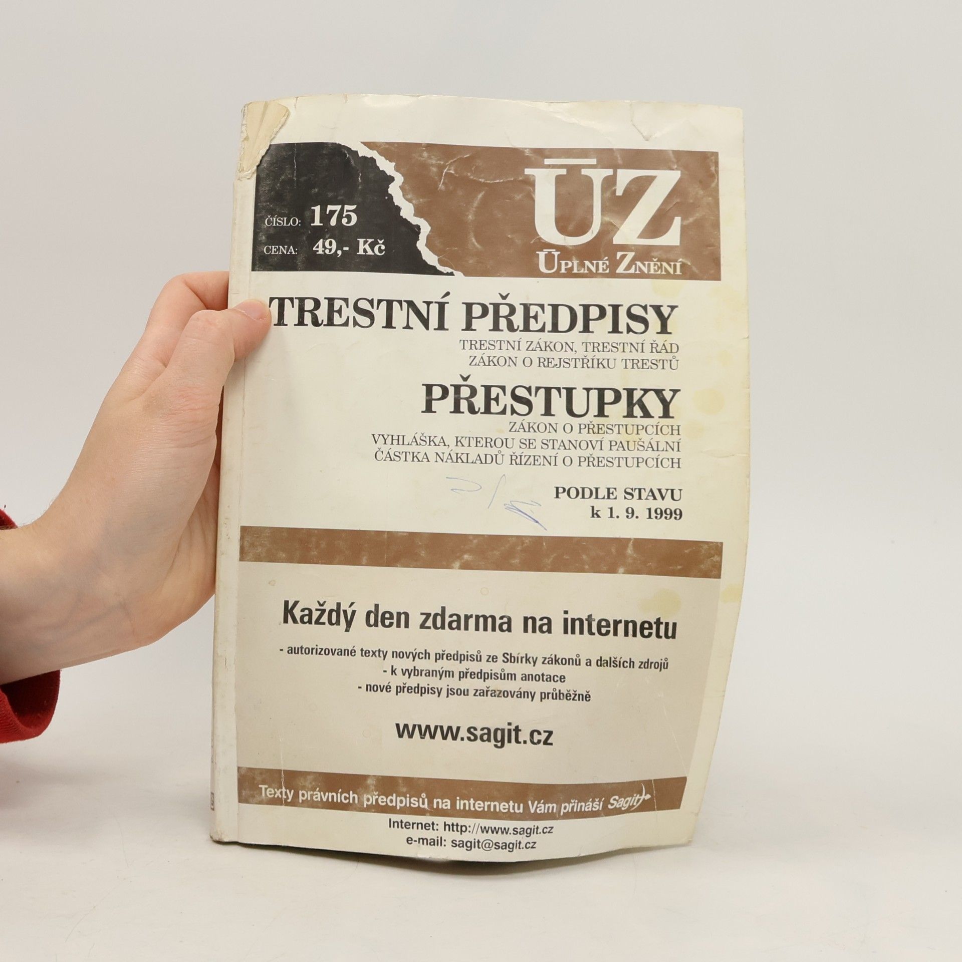 Various authors ÚZ. Trestní předpisy. Přestupky 175