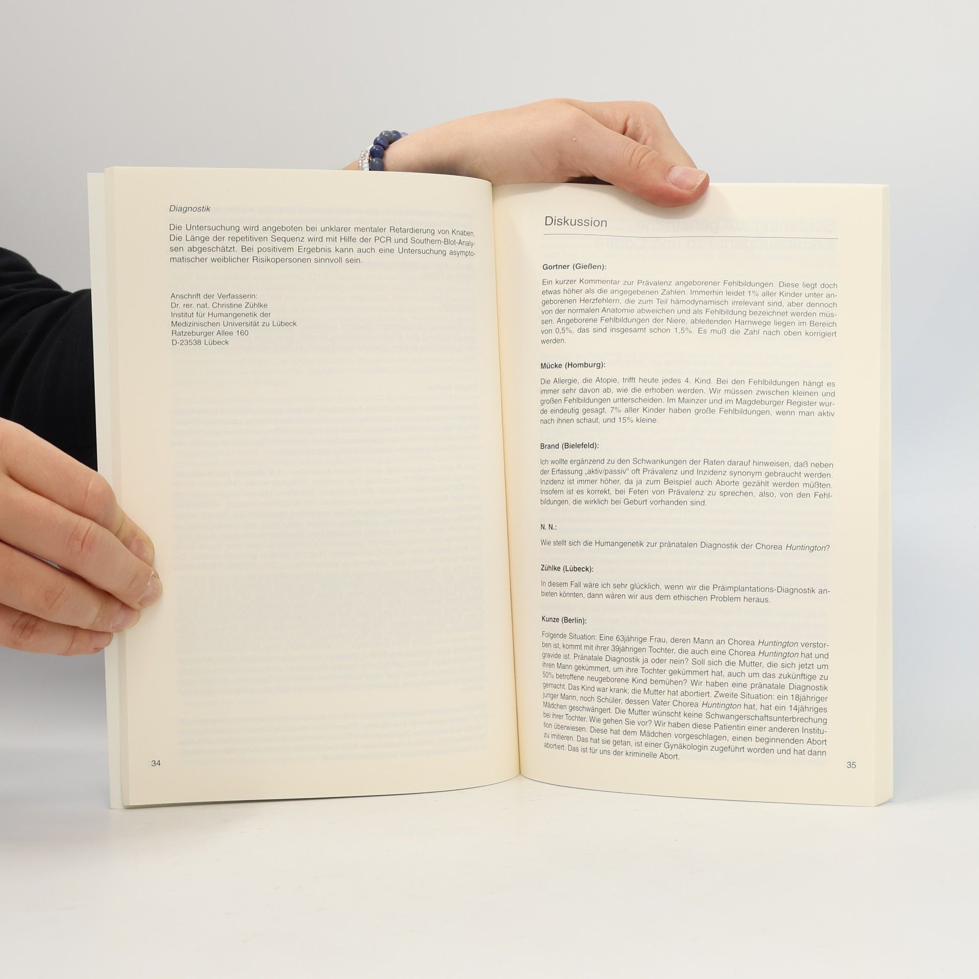 J. W. Dudenhausen Nichtdirektive humangenetische Beratung: Molekulare Medizin und genetische Beratung