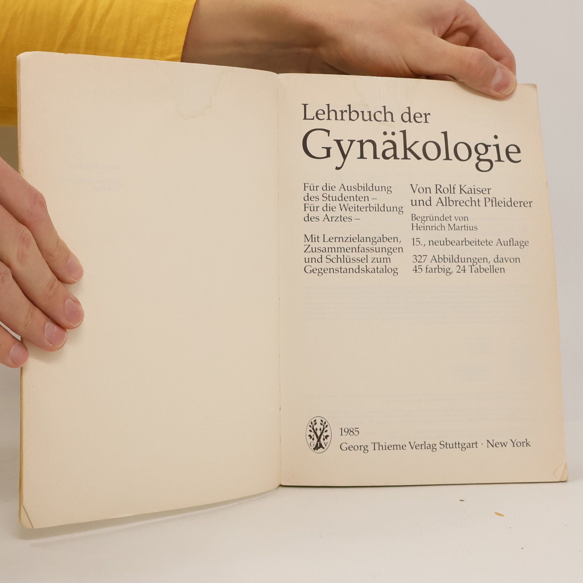 Heinrich Martius Lehrbuch der Gynäkologie