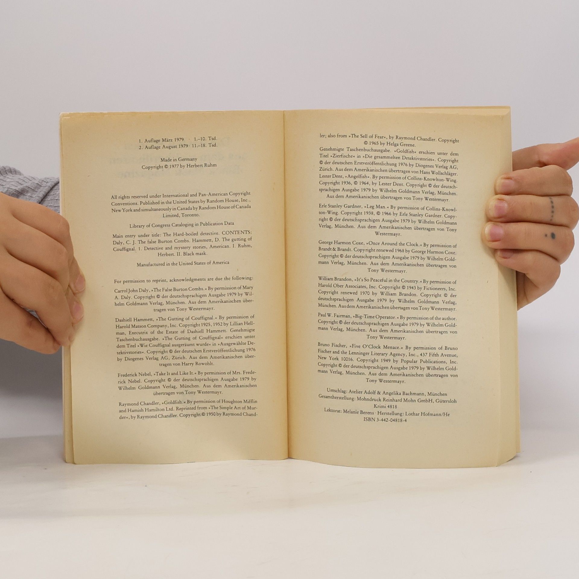 Herbert Ruhm Die besten Stories aus dem weltberühmten "Black mask magazine"
