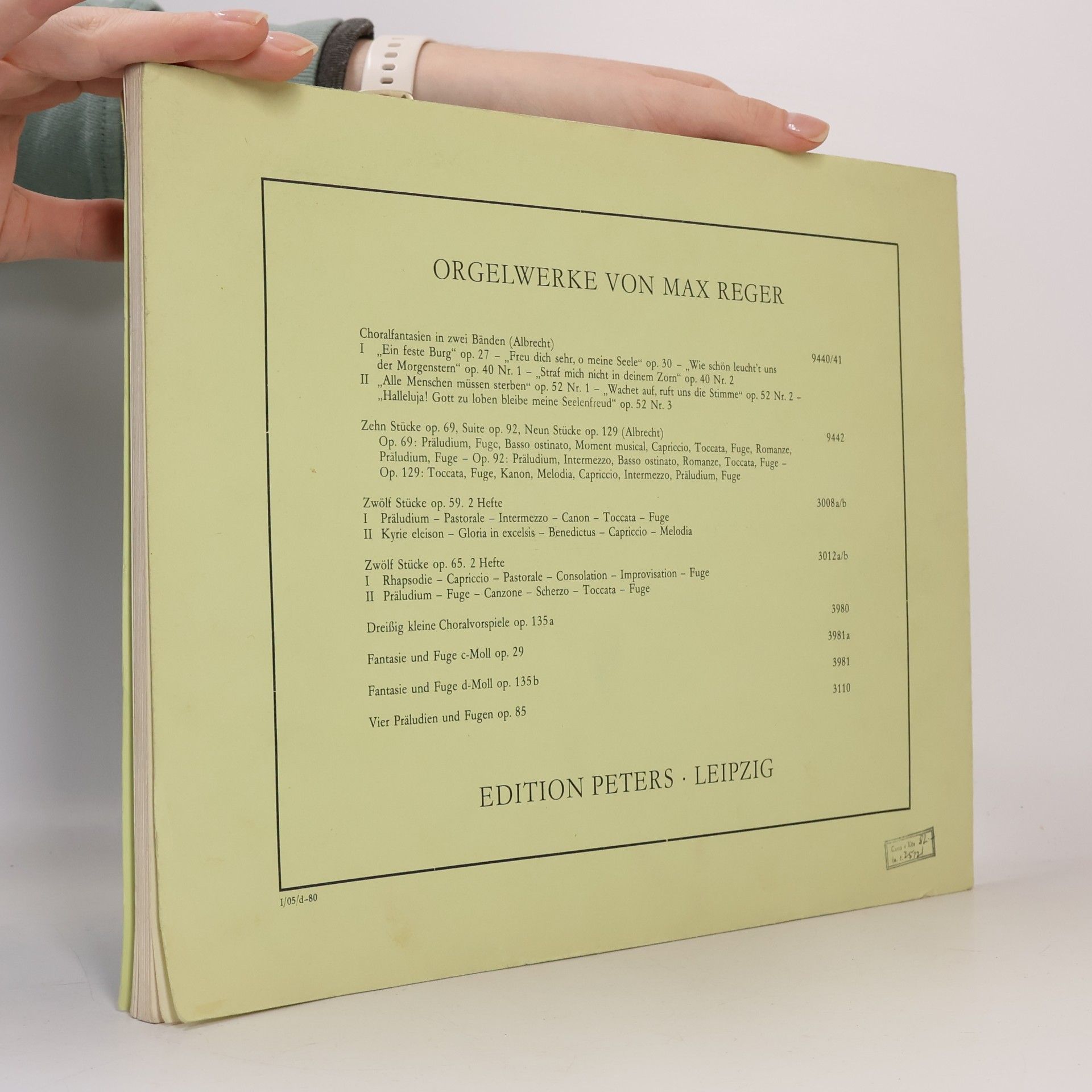 Max Reger Choralfantasien I.