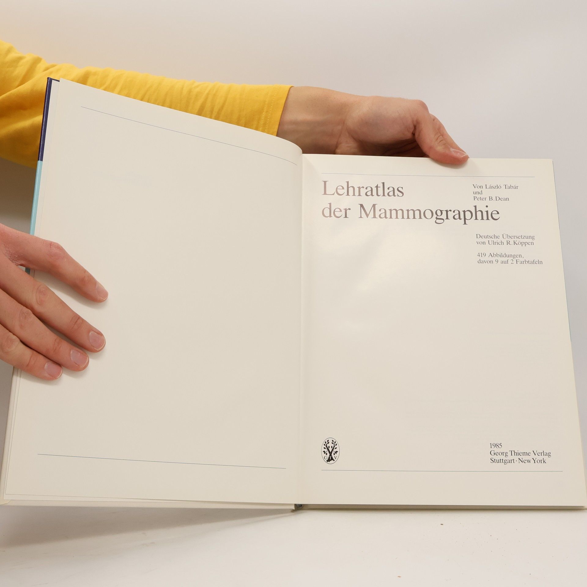 László Tabár Lehratlas der Mammographie. Sonderausgabe. deutsche Übersetzung von Ulrich R. Köppen
