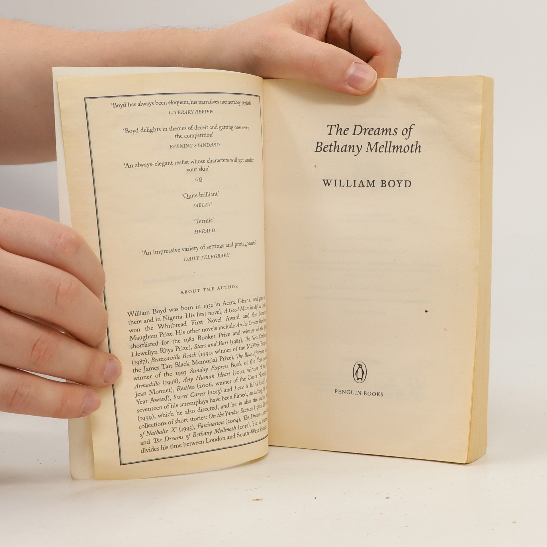 William Boyd The Dreams of Bethany Mellmoth
