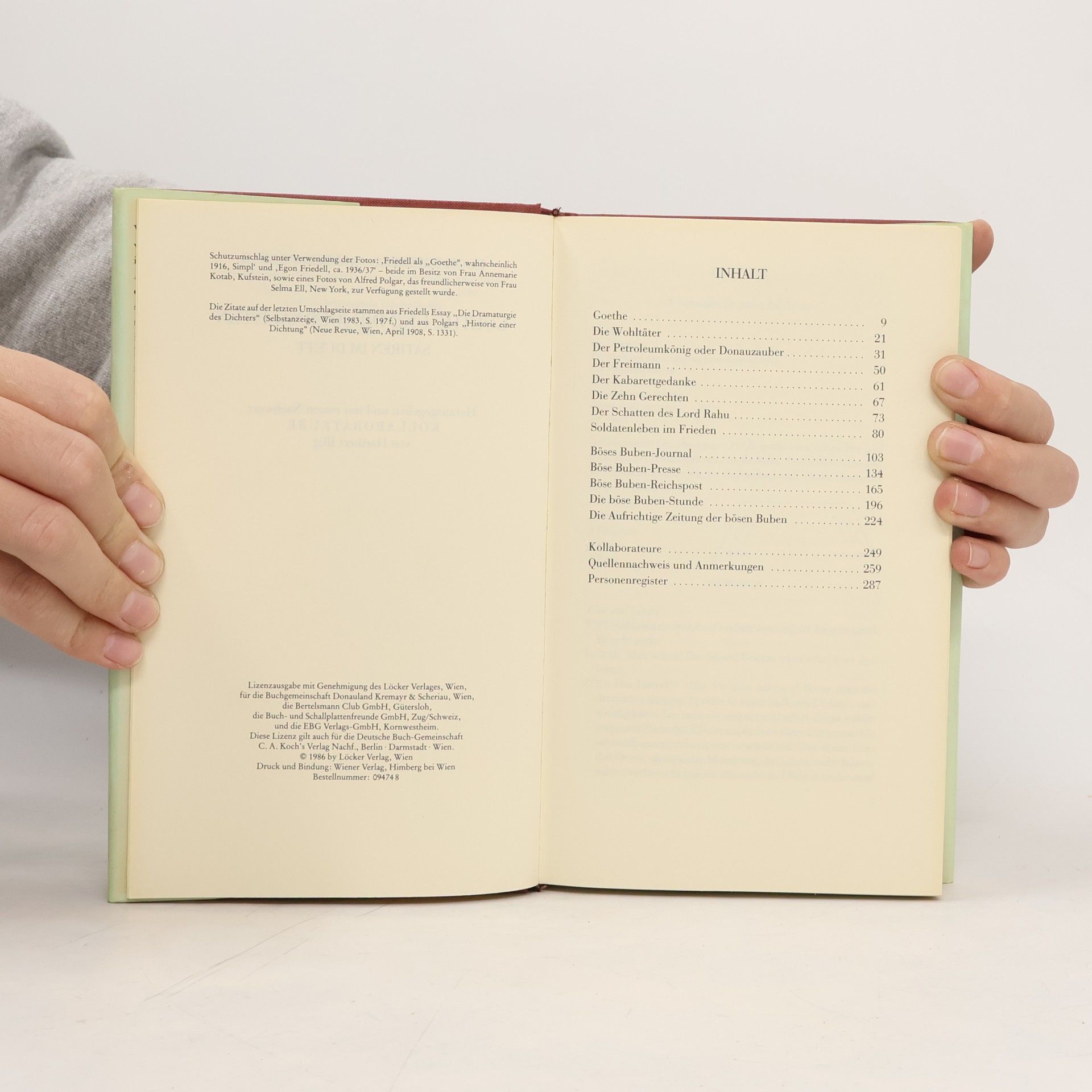 Egon Friedell Goethe und die Journalisten