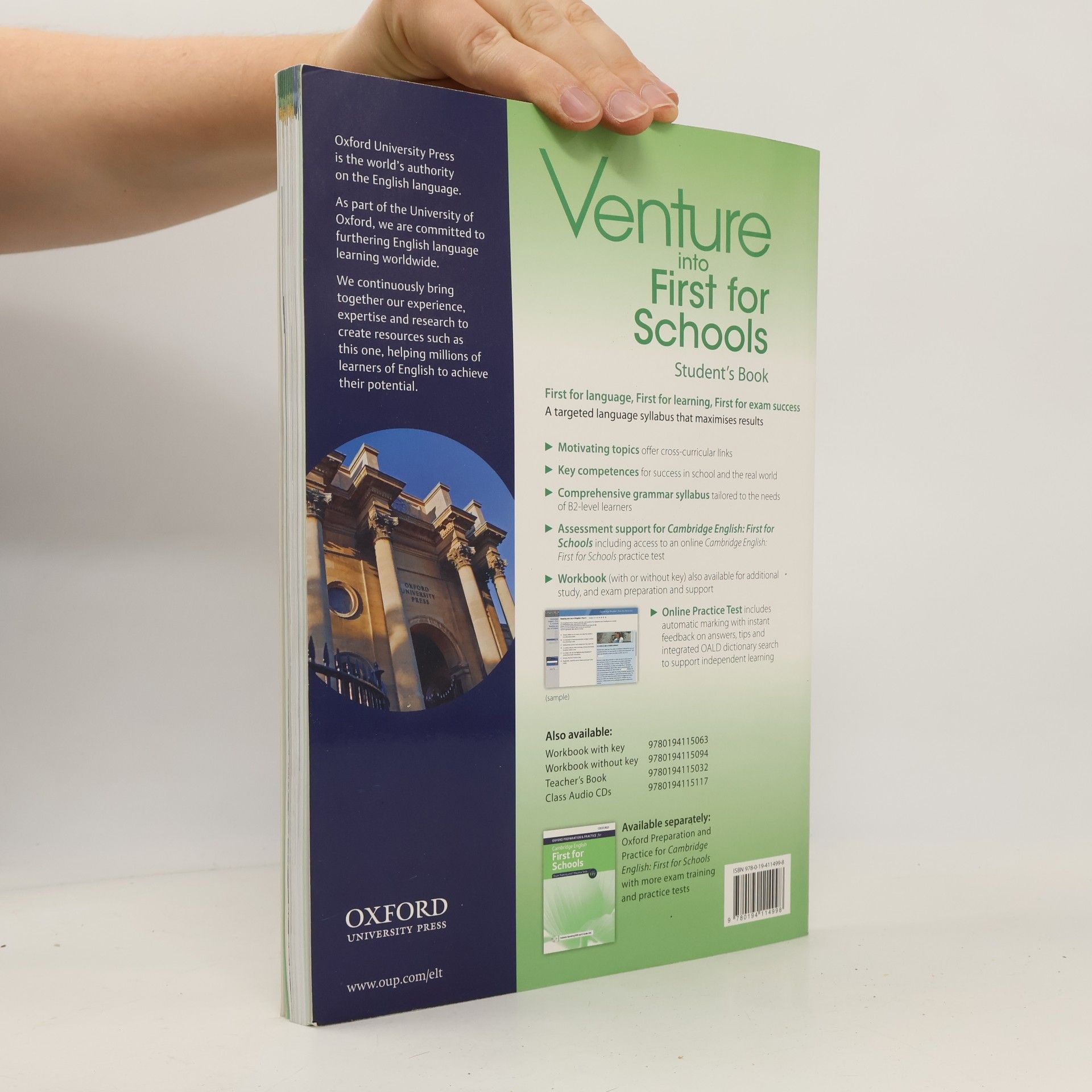 Kathy Gude Venture into First for Schools. Student's Book