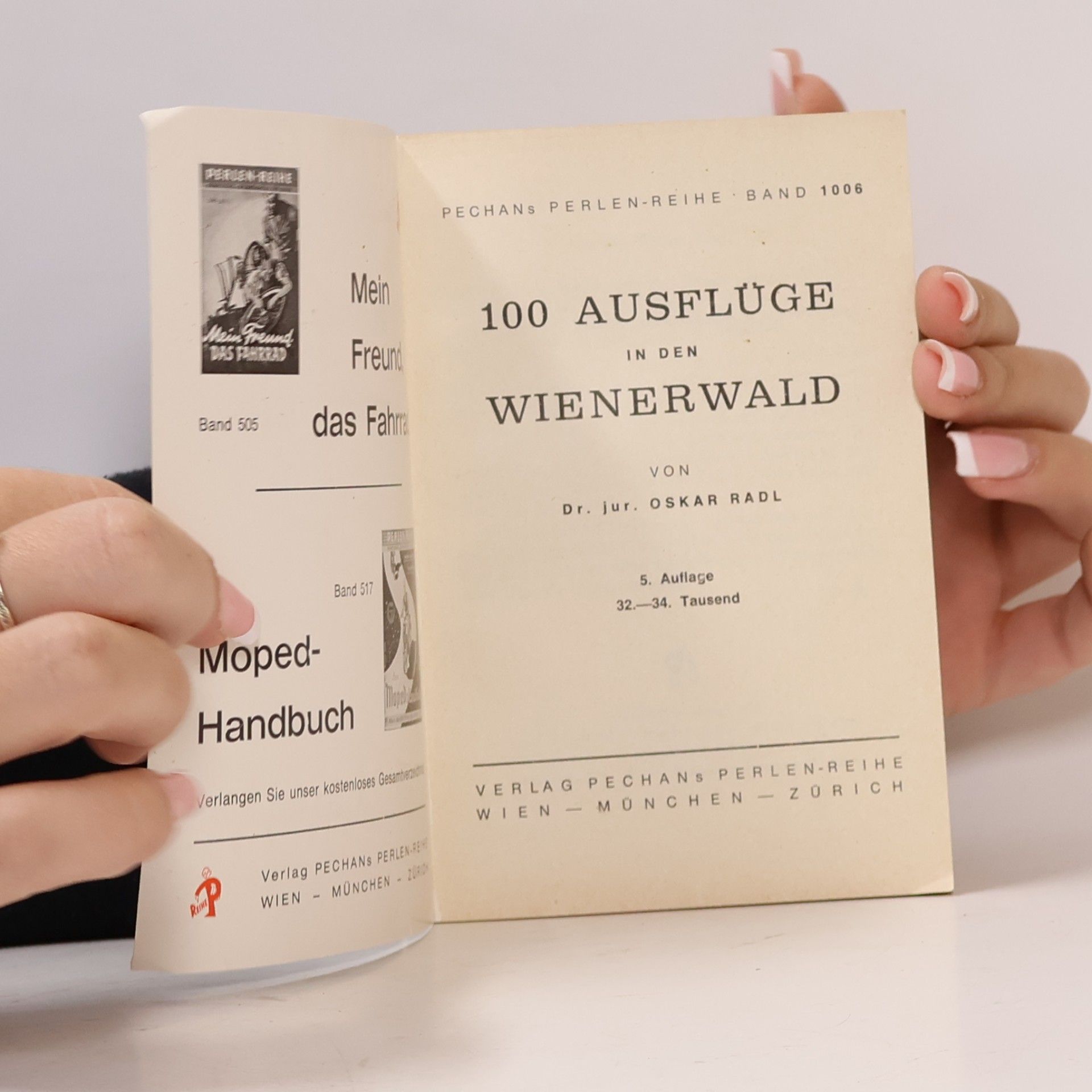 Oskar Radl Wienerwald-Führer. Band 1006