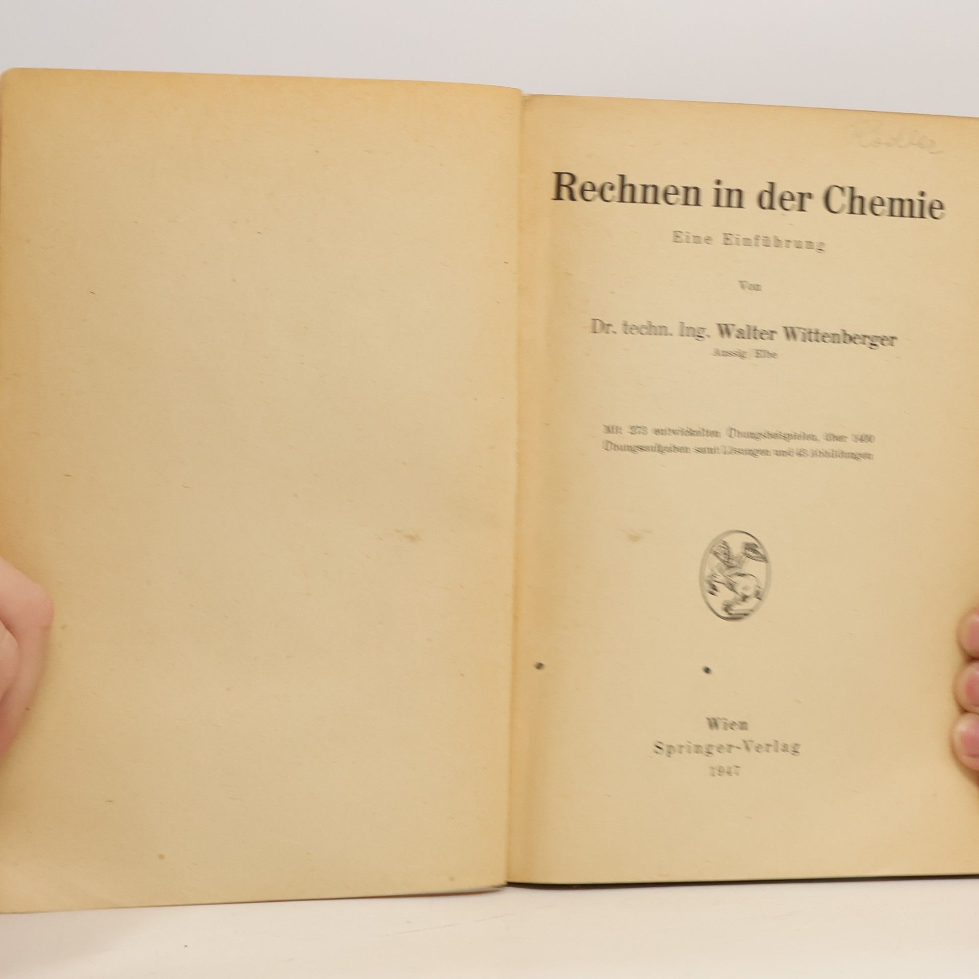 Walter Wittenberger Rechnen in der Chemie